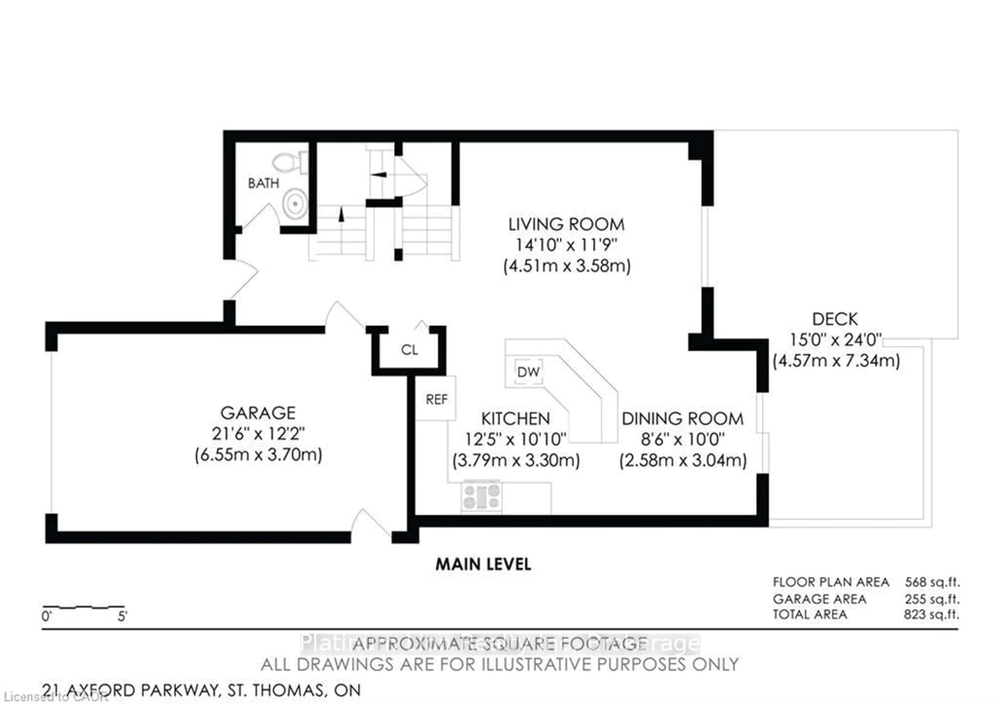 Floor plan for 21 Axford Pkwy, St. Thomas Ontario N5R 6E6