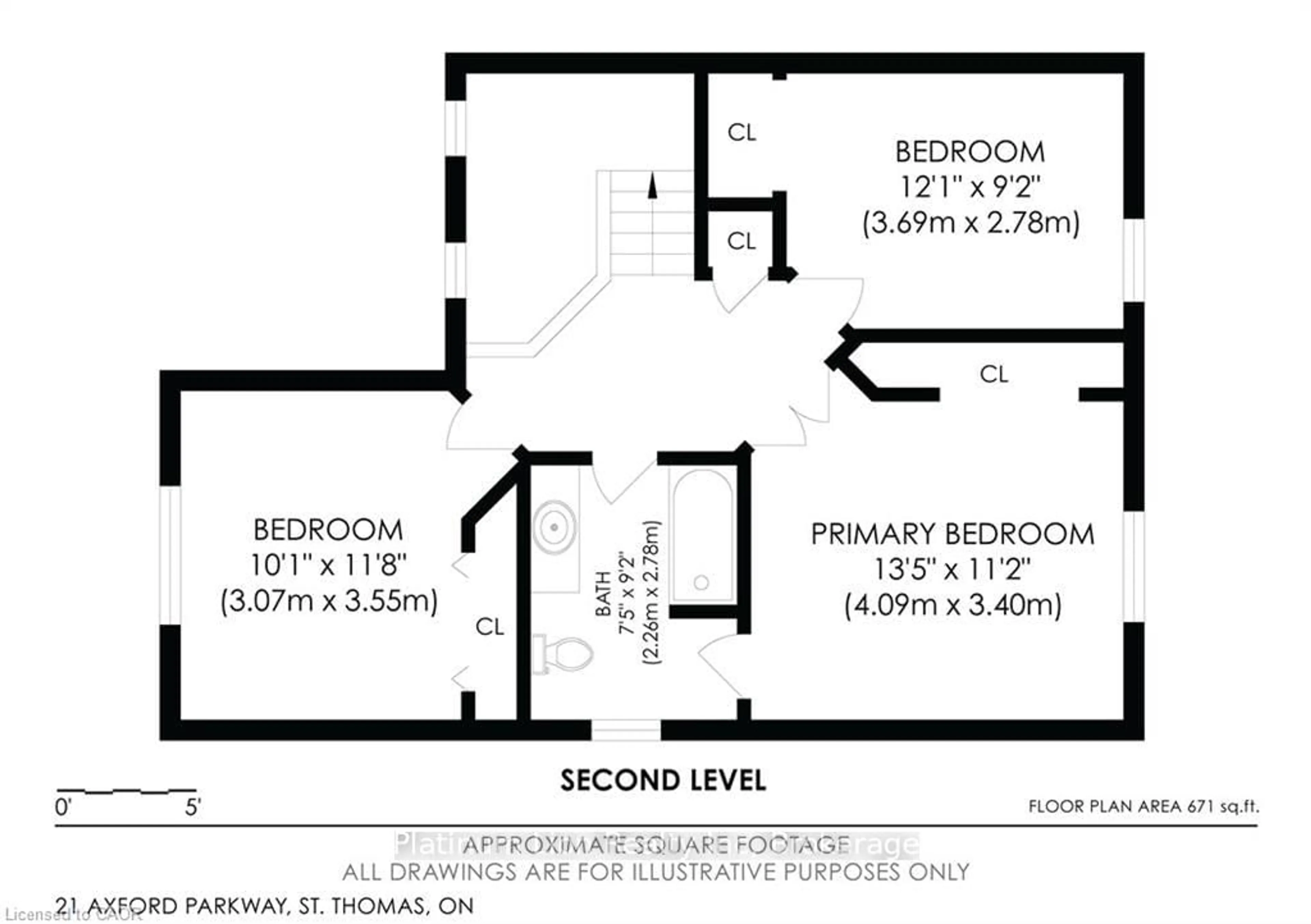 Floor plan for 21 Axford Pkwy, St. Thomas Ontario N5R 6E6