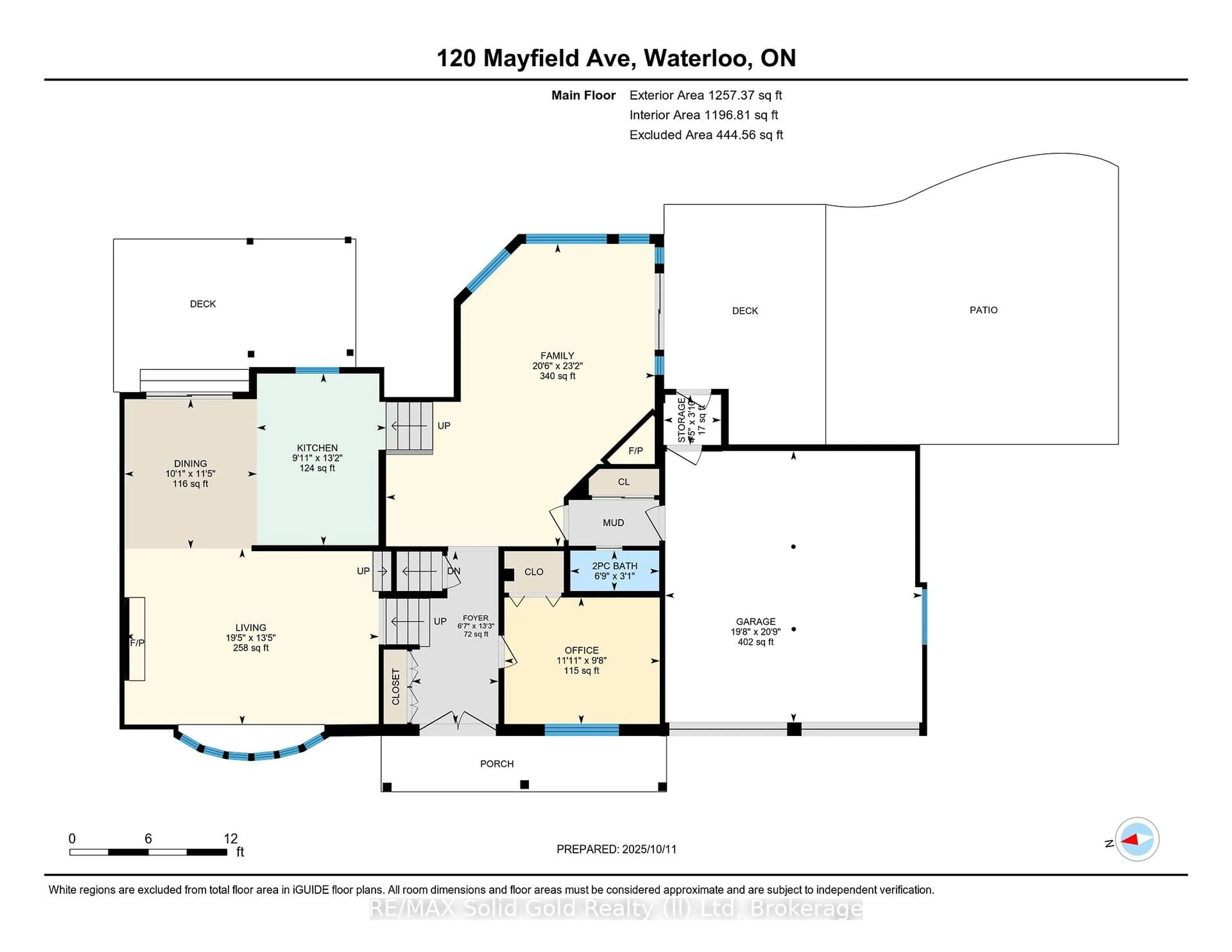 Floor plan for 120 Mayfield Ave, Waterloo Ontario N2J 3S2