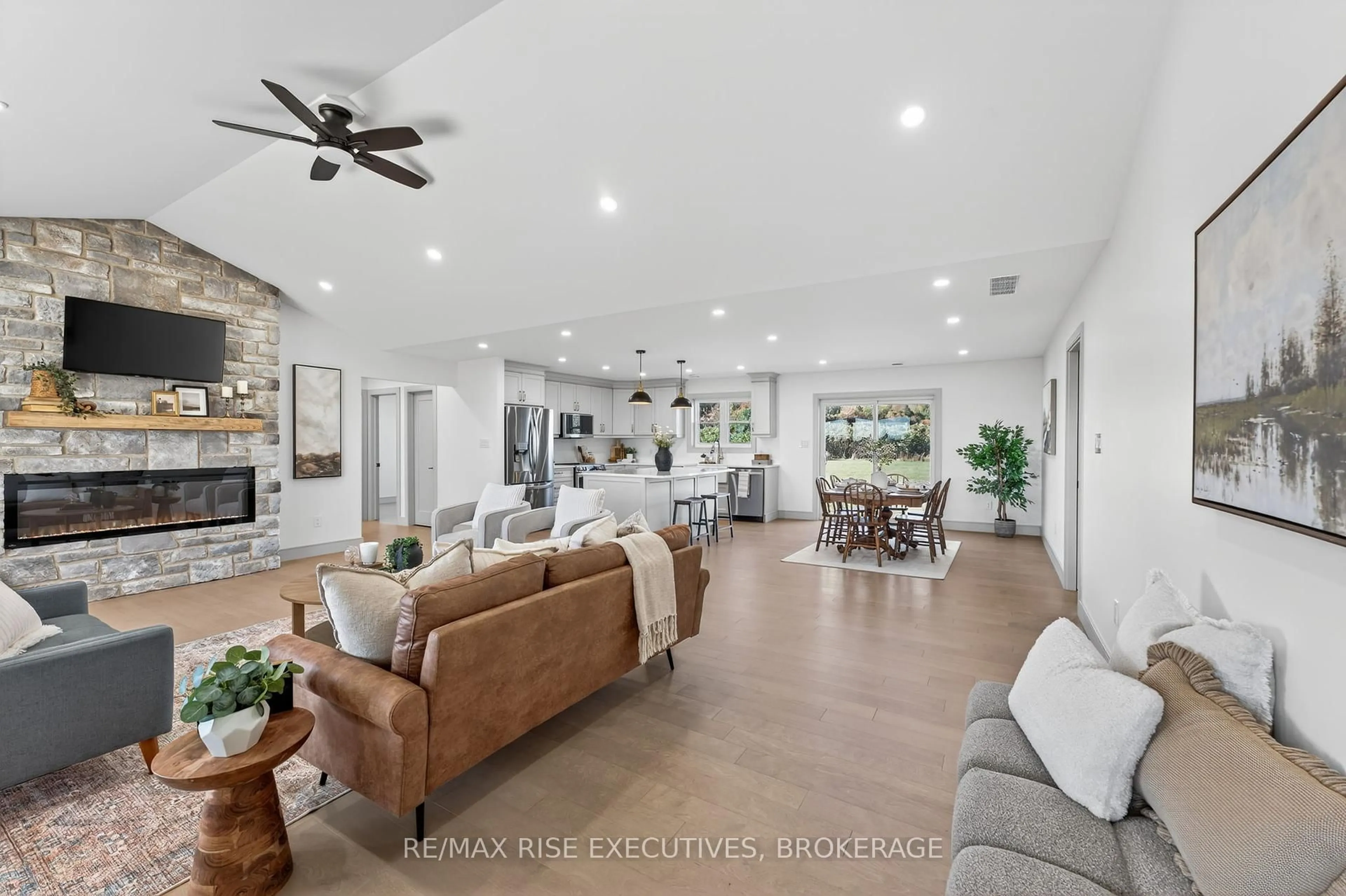 Living room with furniture, ceramic/tile floor for 2206 Sands Rd, Battersea Ontario K0H 1H0