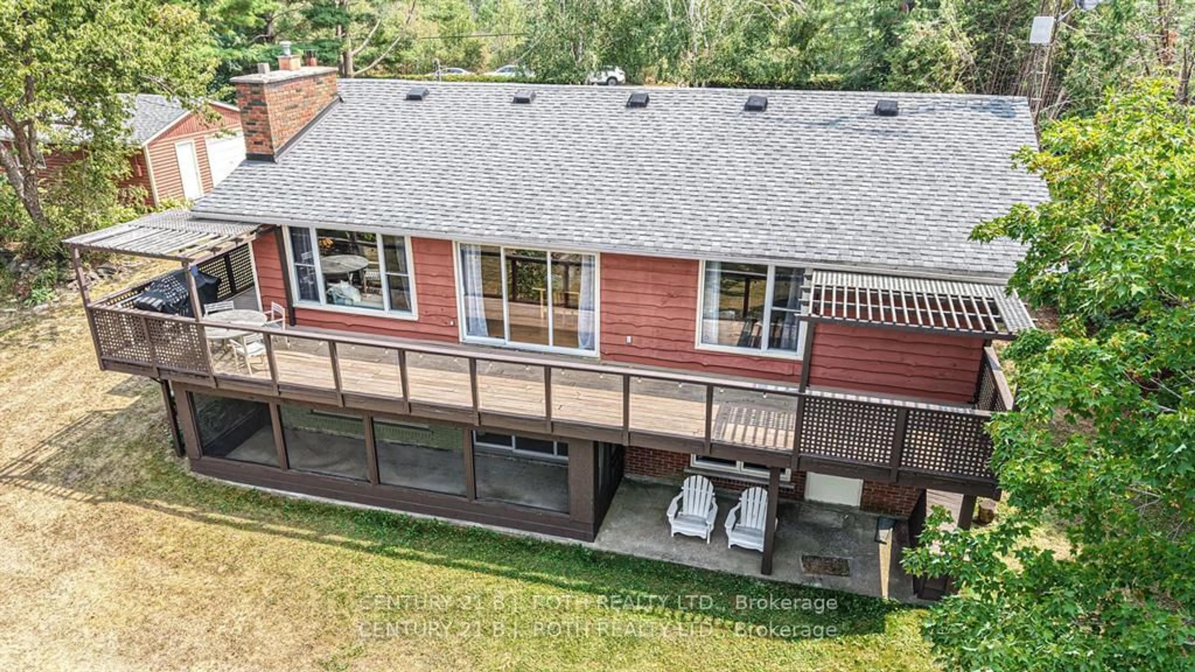 A pic from outside/outdoor area/front of a property/back of a property/a pic from drone, unknown for 71 Campbell Beach Rd, Kawartha Lakes Ontario L0K 1B0