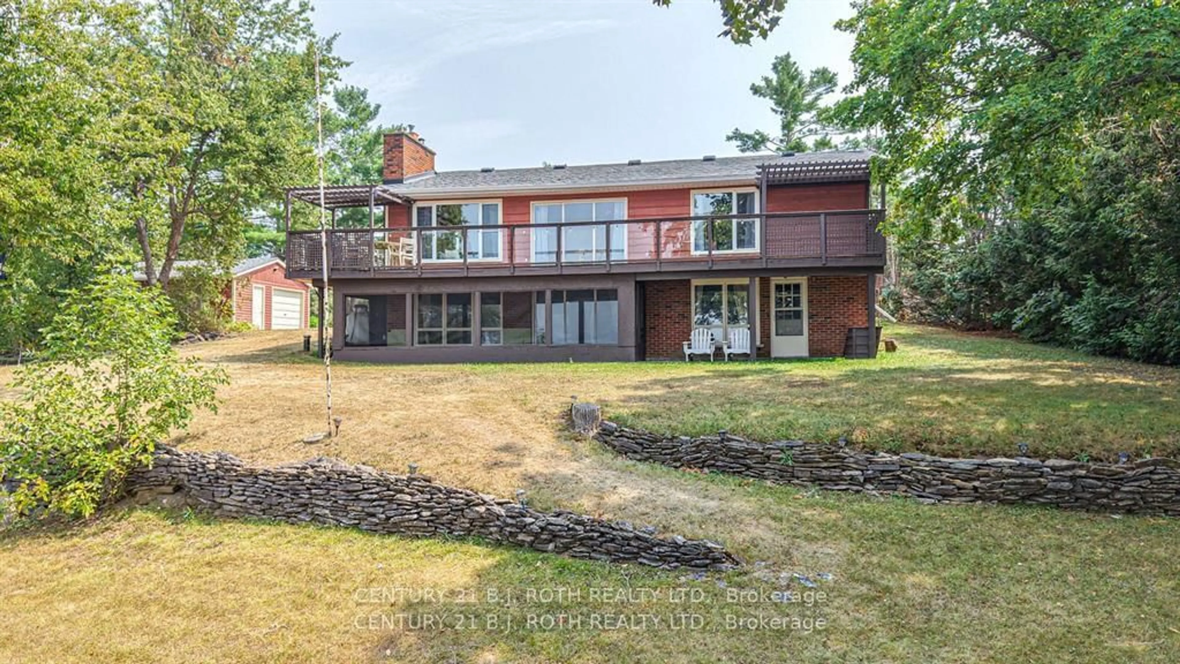 A pic from outside/outdoor area/front of a property/back of a property/a pic from drone, water/lake/river/ocean view for 71 Campbell Beach Rd, Kawartha Lakes Ontario L0K 1B0