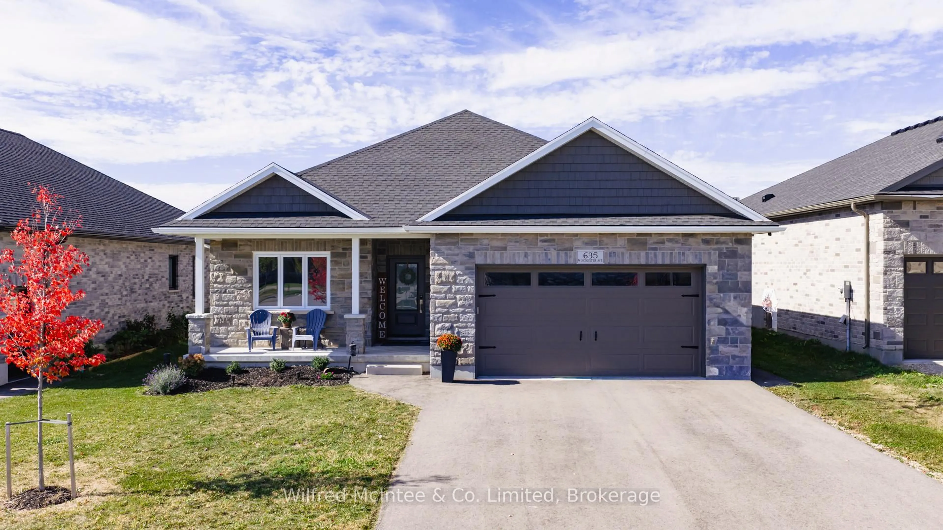 Home with brick exterior material, street for 635 Winchester Ave, North Perth Ontario N4W 0C8