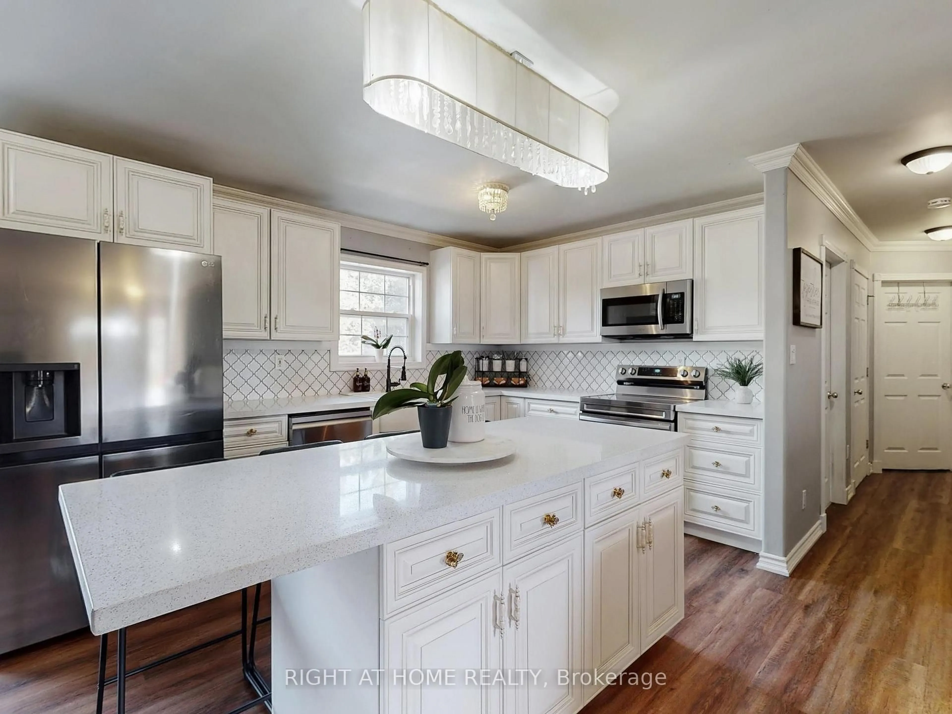 Contemporary kitchen, ceramic/tile floor for 1876 12th Line, Selwyn Ontario K0L 2H0