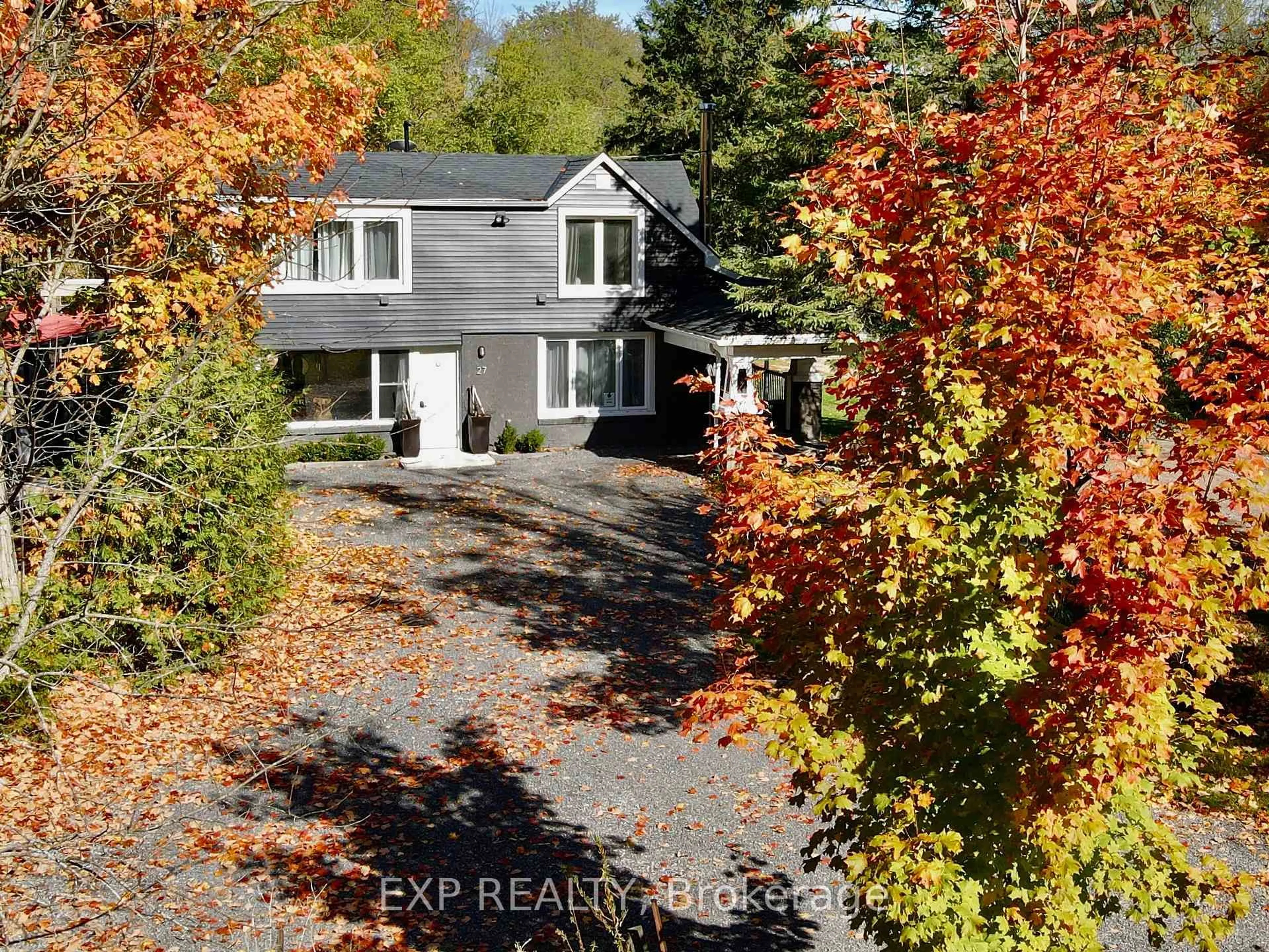 A pic from outside/outdoor area/front of a property/back of a property/a pic from drone, unknown for 27 Lost Channel Crt, Thomasburg Ontario K0K 3H0
