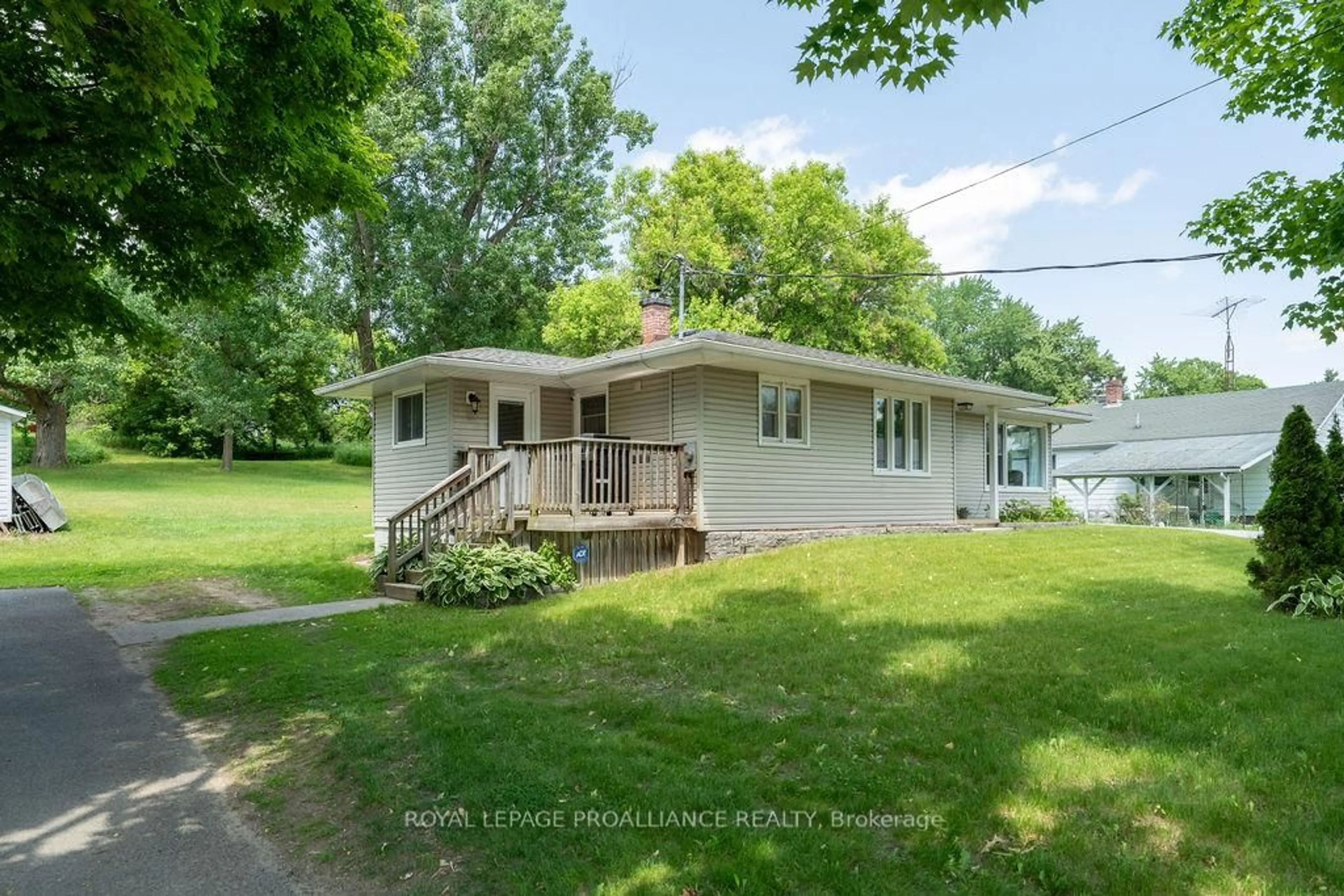 A pic from outside/outdoor area/front of a property/back of a property/a pic from drone, street for 1036 Wagarville Rd, Parham Ontario K0H 2K0