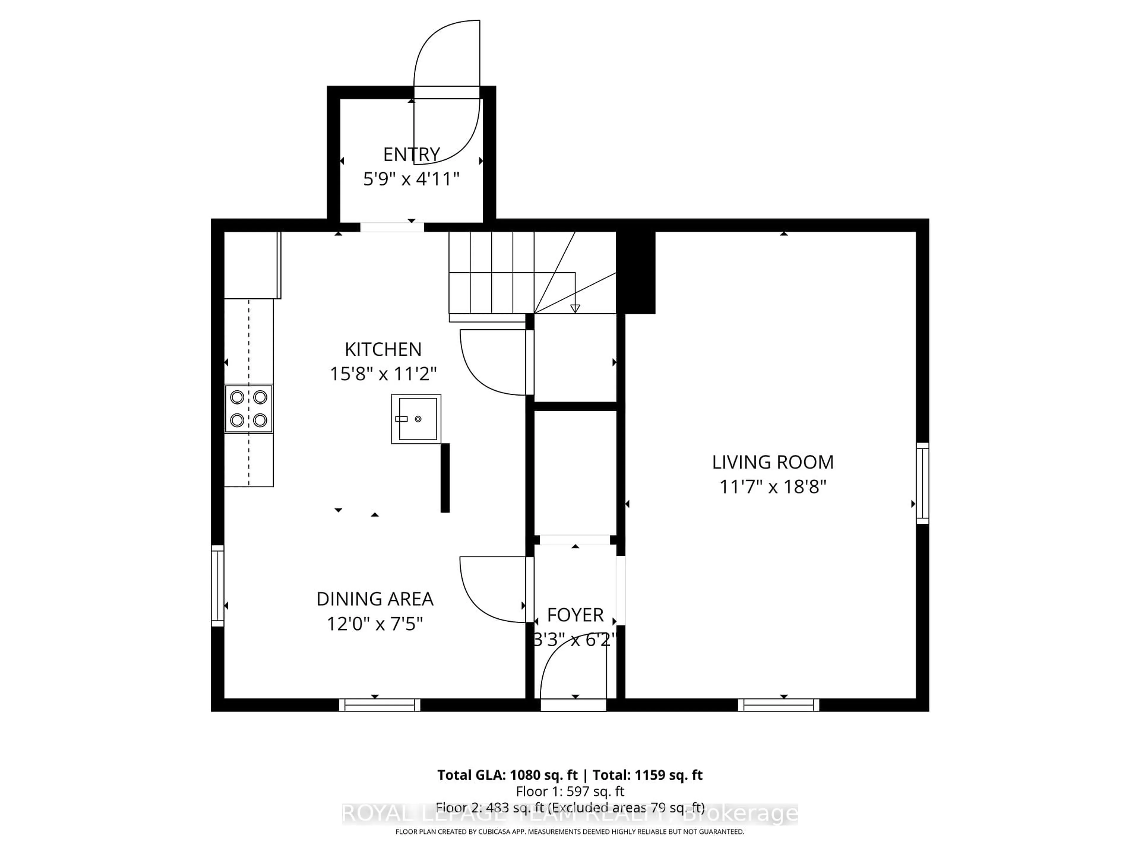 Floor plan for 45 Coumbes St, Renfrew Ontario K7V 2R5
