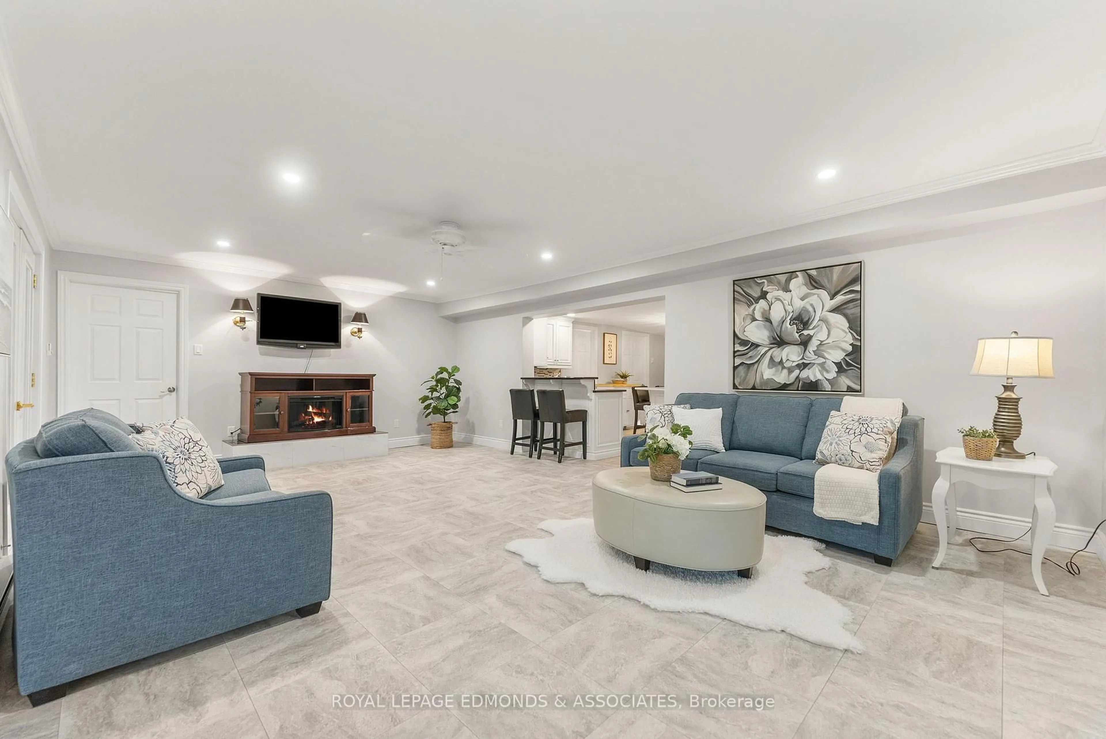 Living room with furniture, ceramic/tile floor for 731 Francie Lane, Pembroke Ontario K8A 6W2