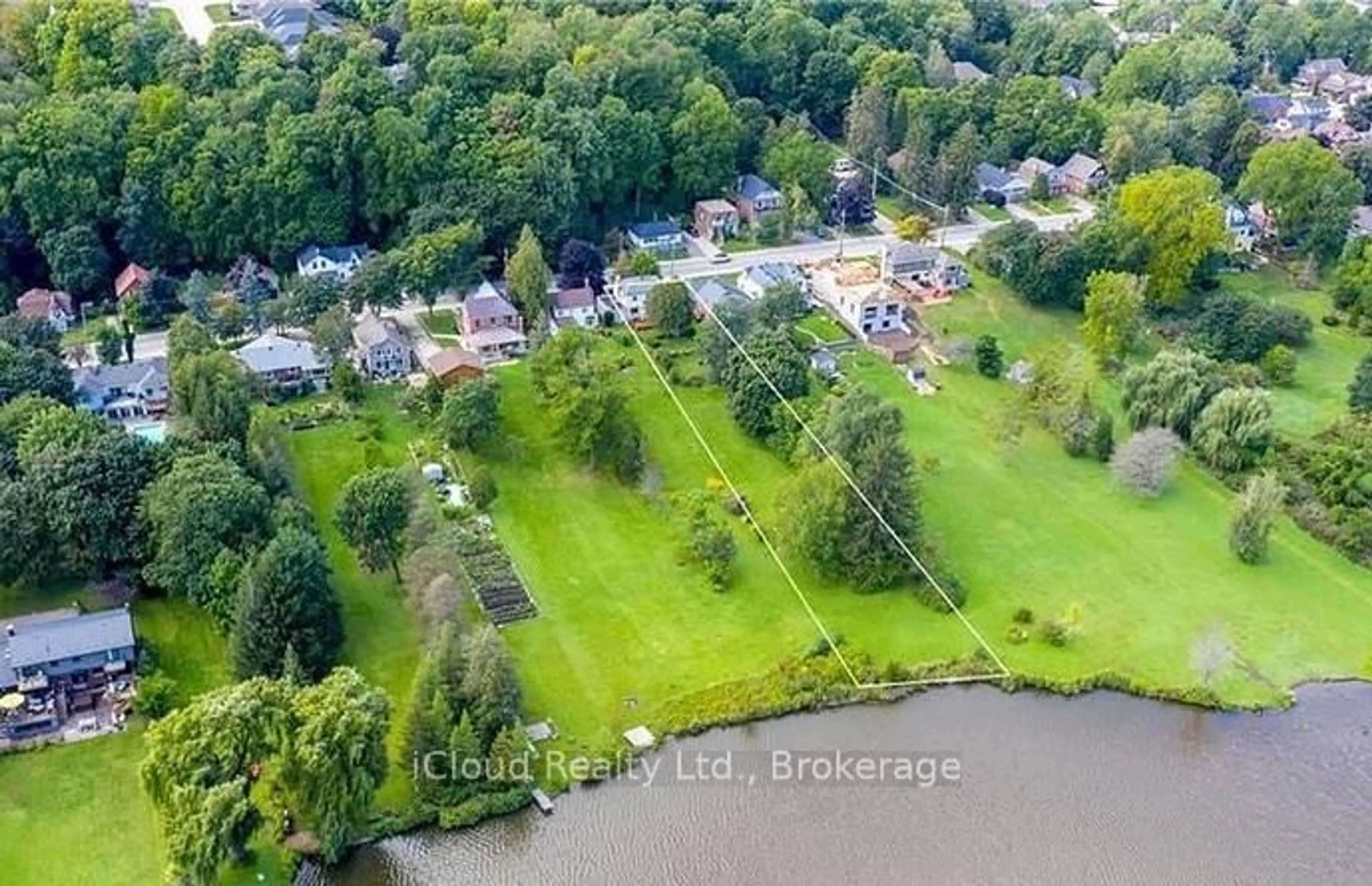 A pic from outside/outdoor area/front of a property/back of a property/a pic from drone, water/lake/river/ocean view for 245 2nd Ave, Owen Sound Ontario N4K 2E8