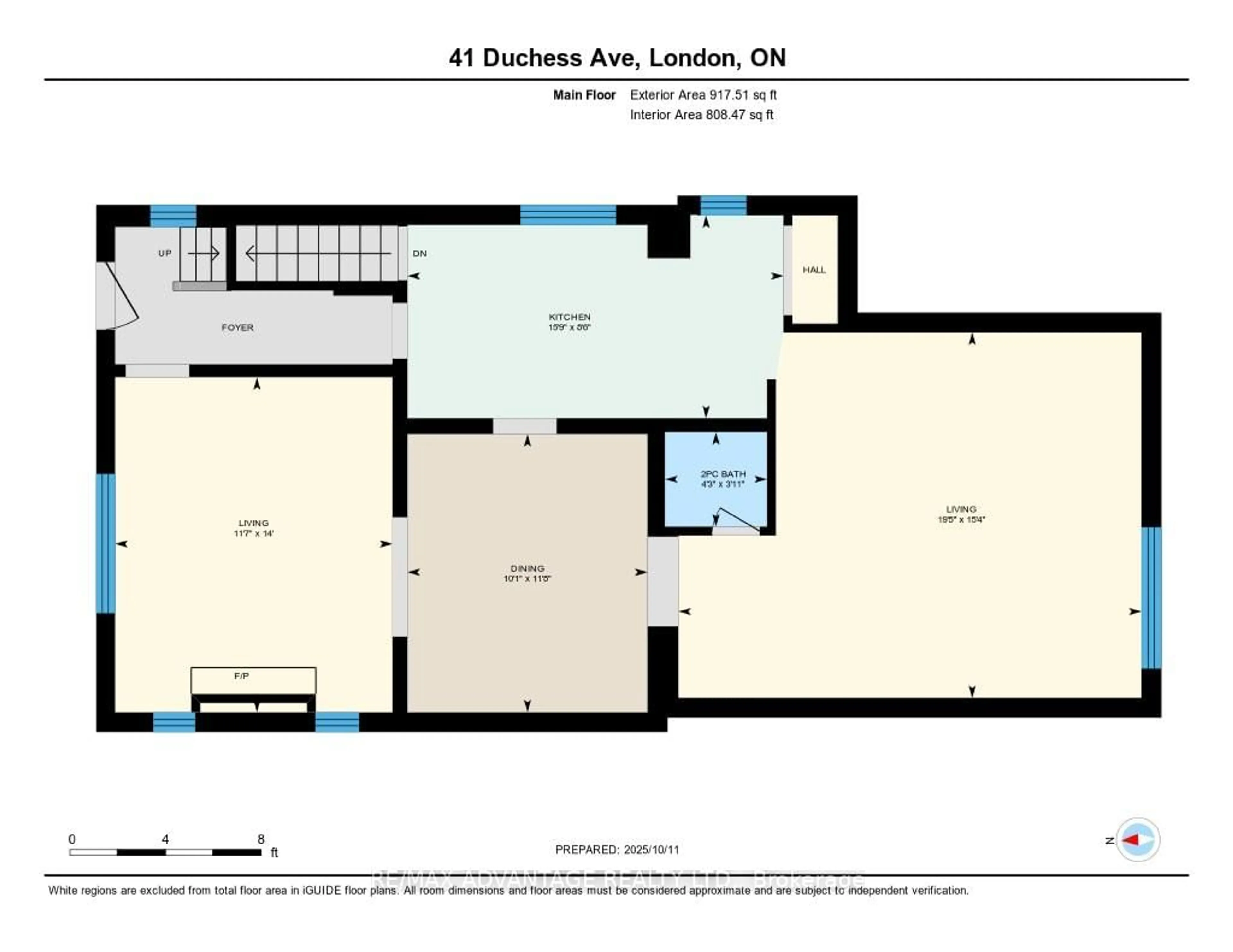 Floor plan for 41 Duchess Ave, London South Ontario N6C 1N3