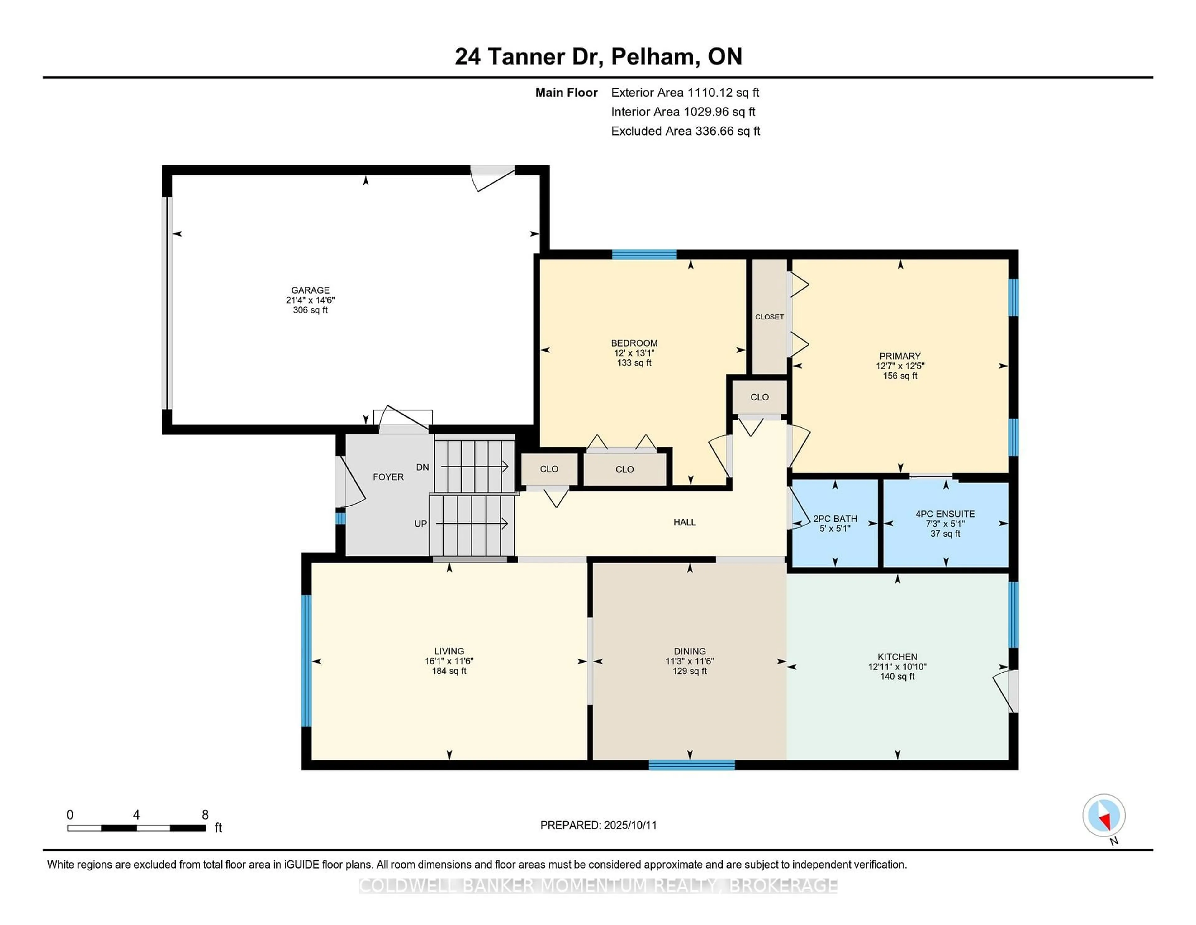 Floor plan for 24 TANNER Dr, Pelham Ontario L0S 1E4