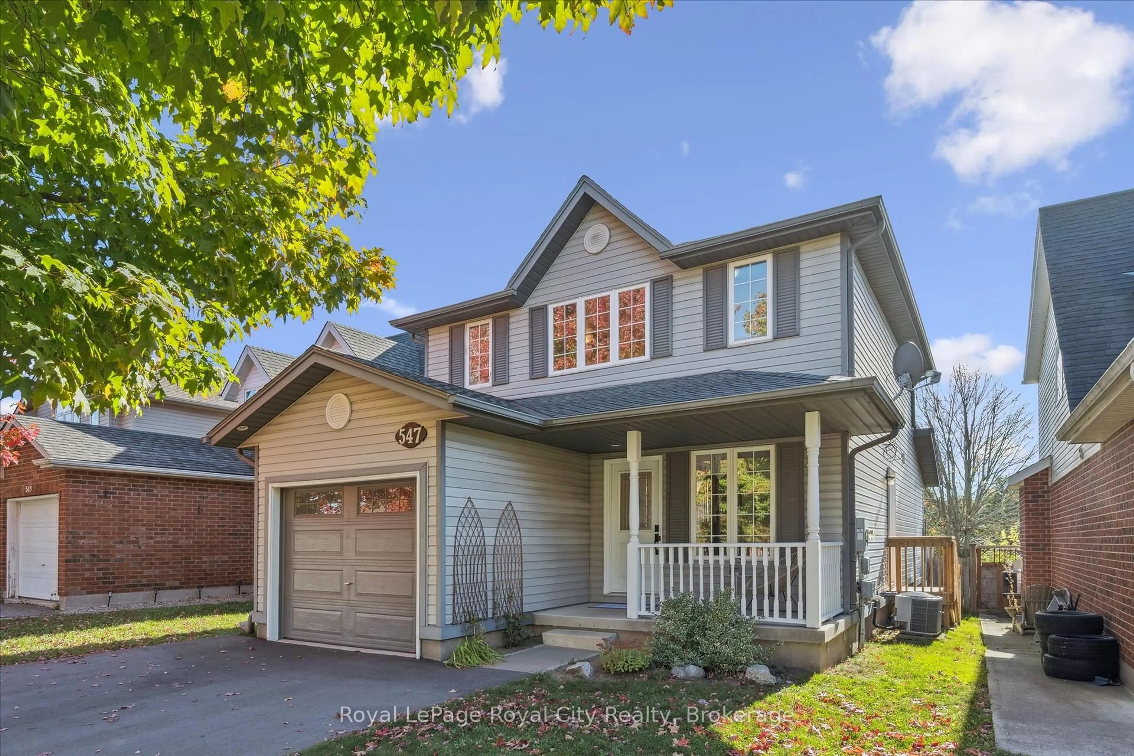 Home with vinyl exterior material, street for 547 Grange Rd, Guelph Ontario N1E 7C8