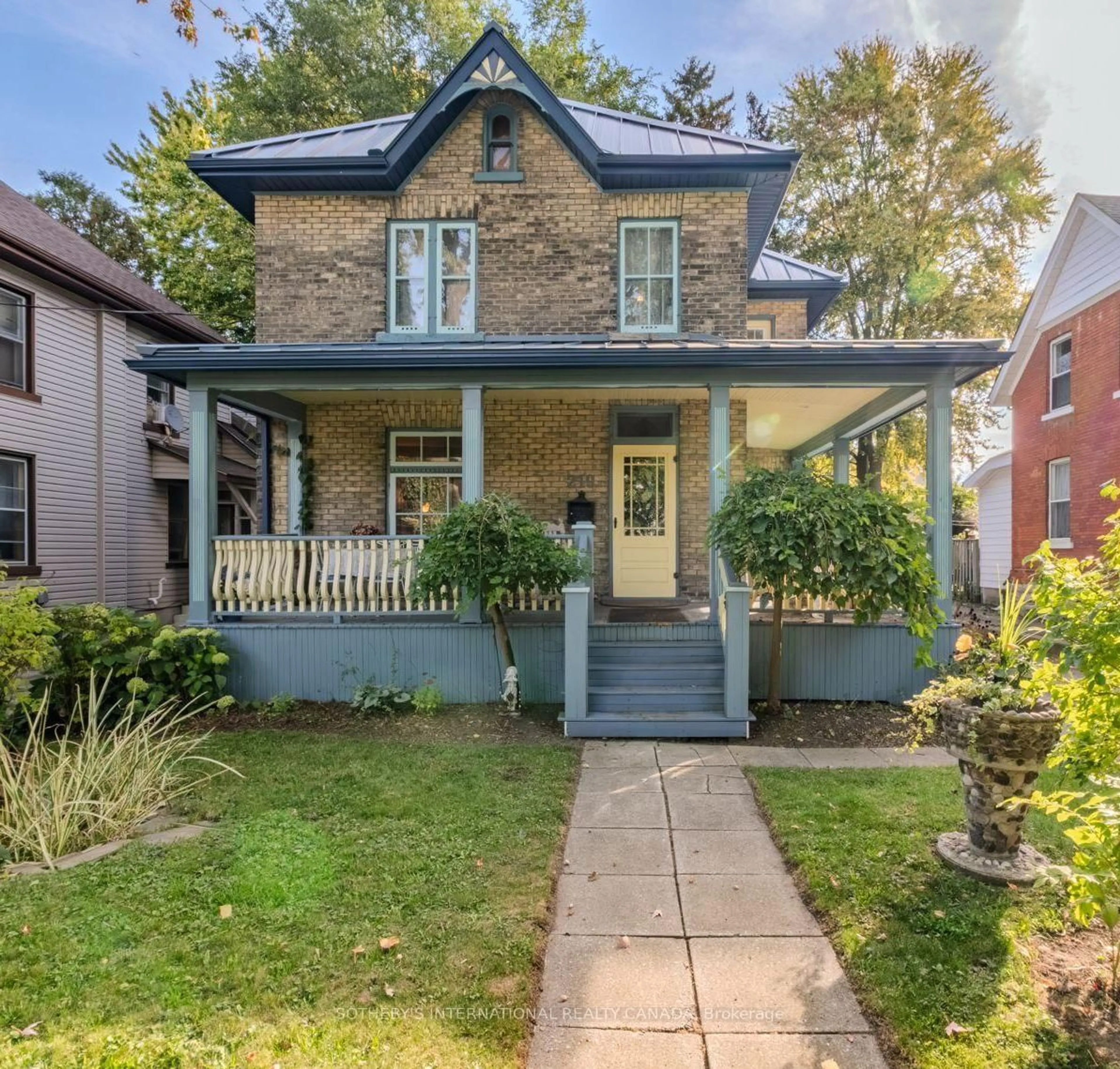 Home with brick exterior material, street for 219 Front St, Stratford Ontario N5A 4H8