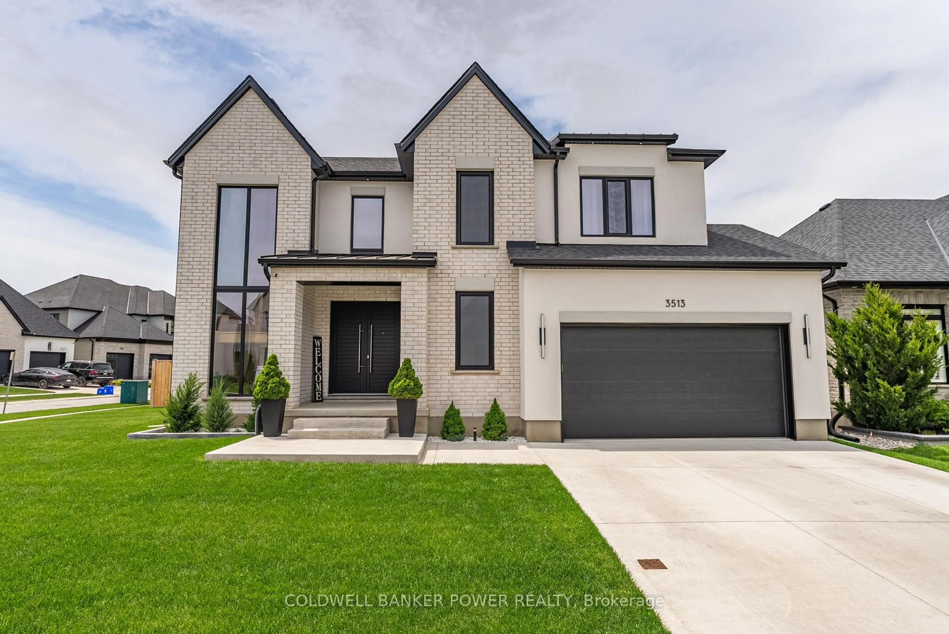 Home with brick exterior material, street for 3513 Grand Oak Cross, London South Ontario N6P 0G7