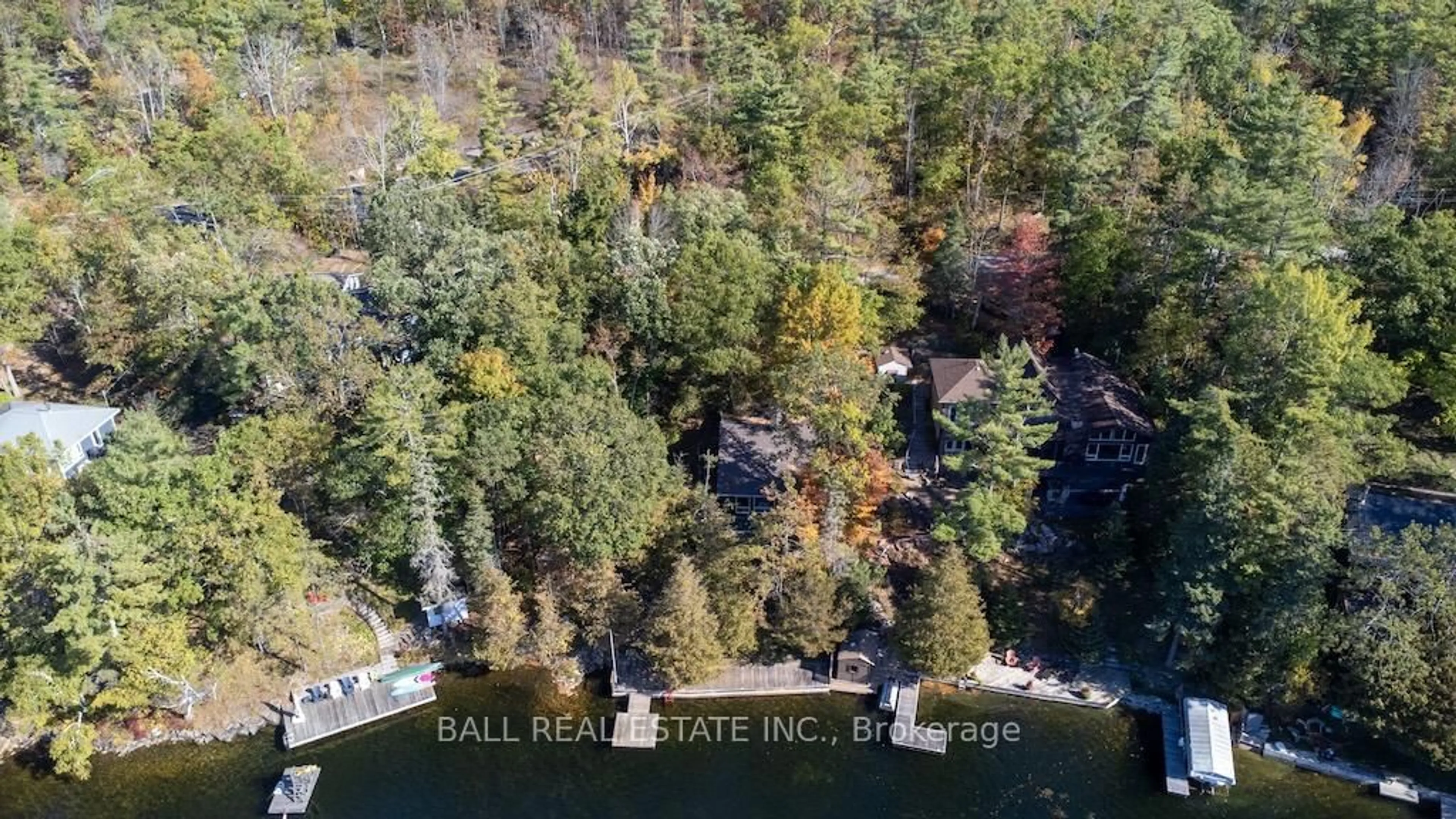 A pic from outside/outdoor area/front of a property/back of a property/a pic from drone, water/lake/river/ocean view for 12 Bedwell Dr, North Kawartha Ontario K0L 3E0