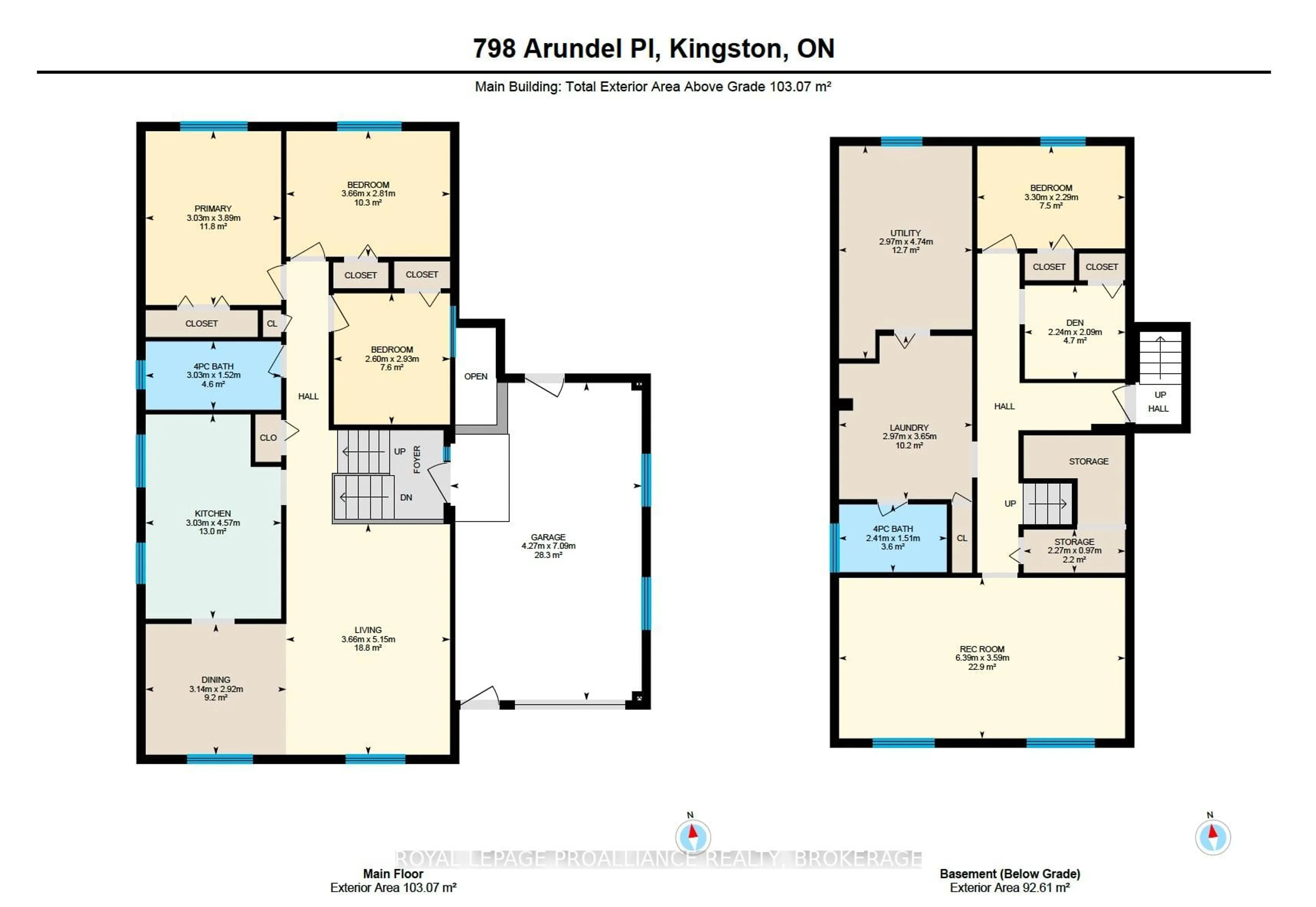 Floor plan for 798 Arundel Pl, Kingston Ontario K7M 6T1