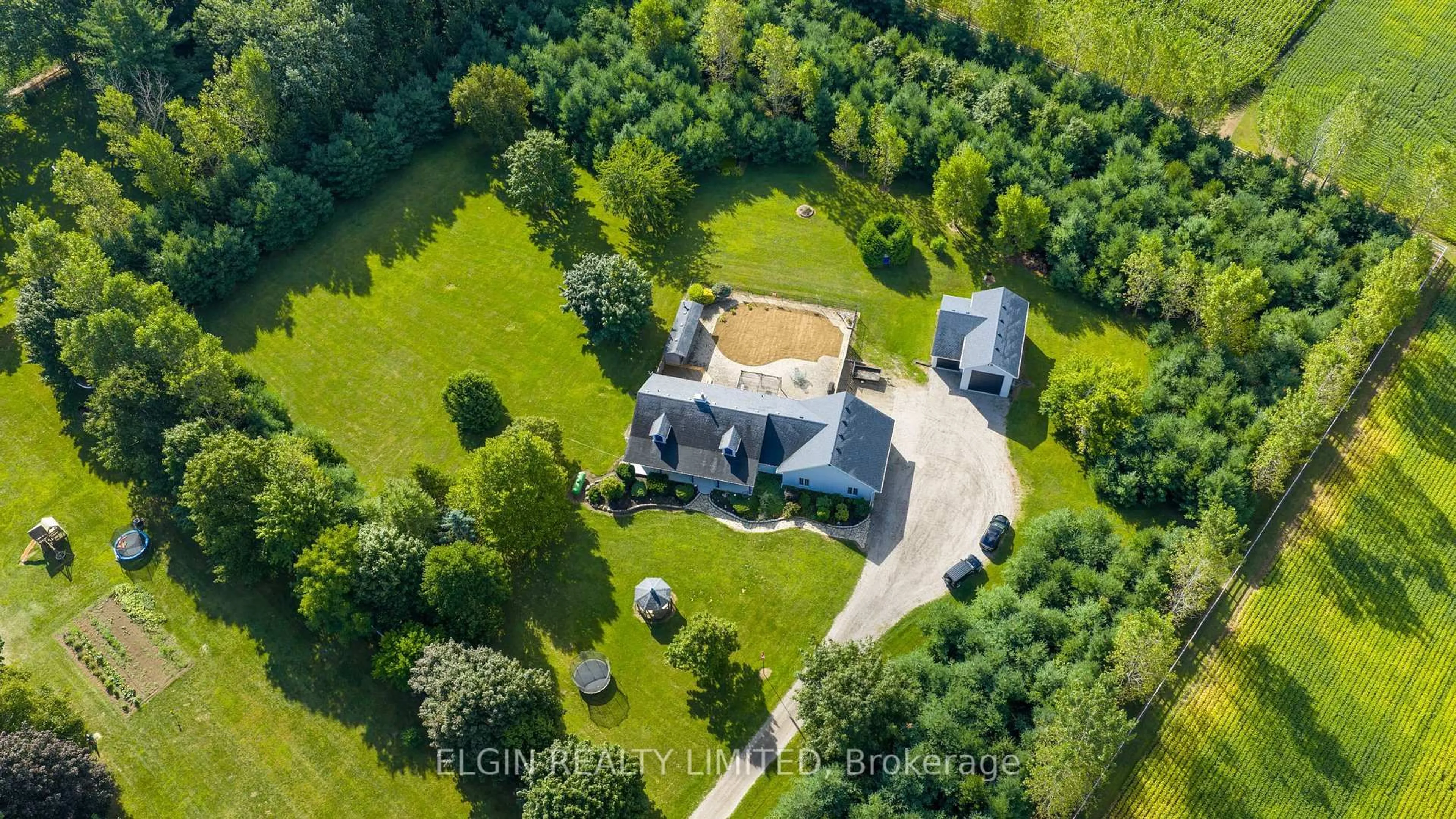 A pic from outside/outdoor area/front of a property/back of a property/a pic from drone, building for 43053 John Wise Line, Central Elgin Ontario N5P 3S9