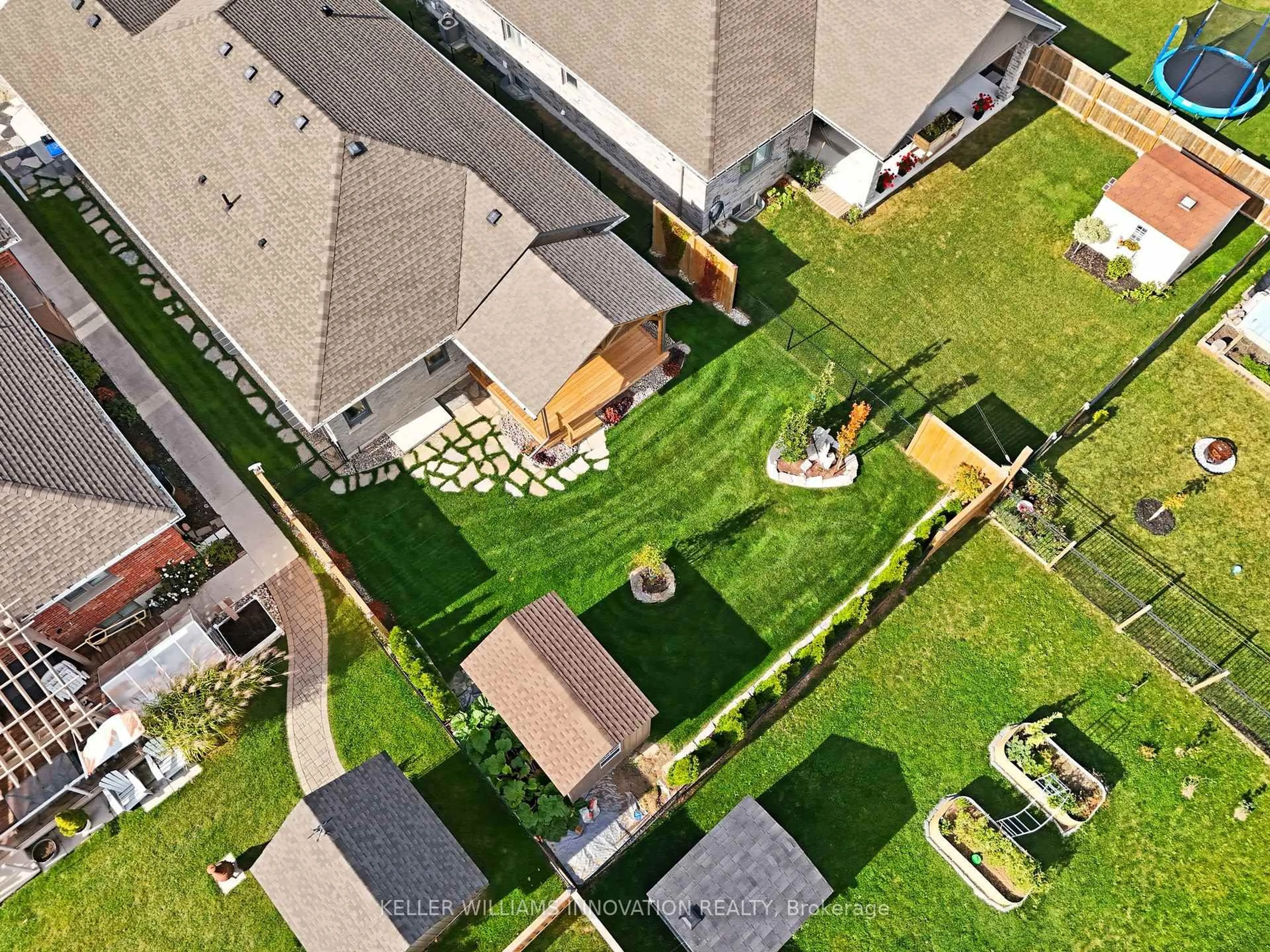A pic from outside/outdoor area/front of a property/back of a property/a pic from drone, street for 16 Forbes Cres, North Perth Ontario N4W 0B3