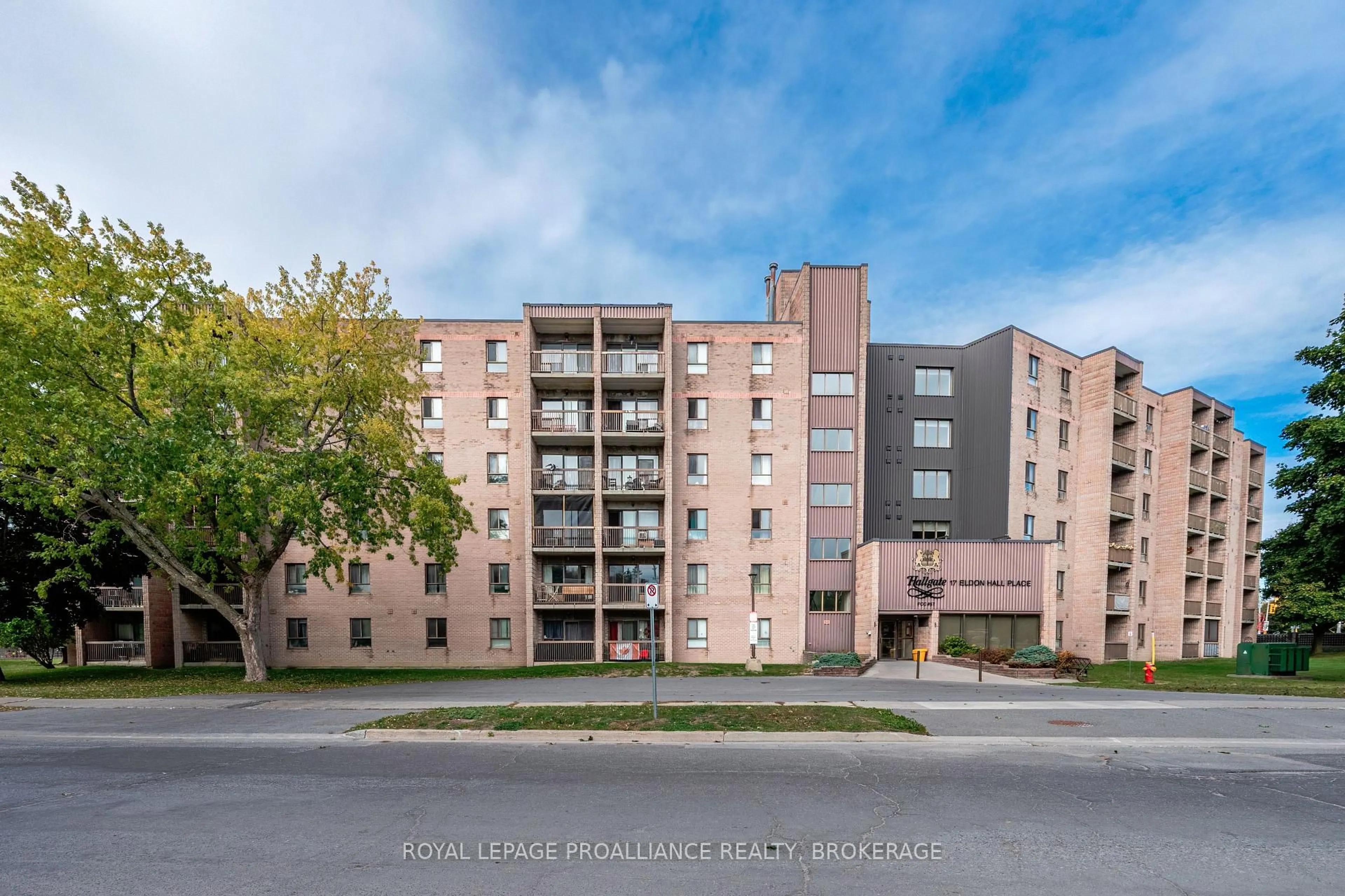 A pic from outside/outdoor area/front of a property/back of a property/a pic from drone, unknown for 17 Eldon Hall Pl #510, Kingston Ontario K7M 7H5