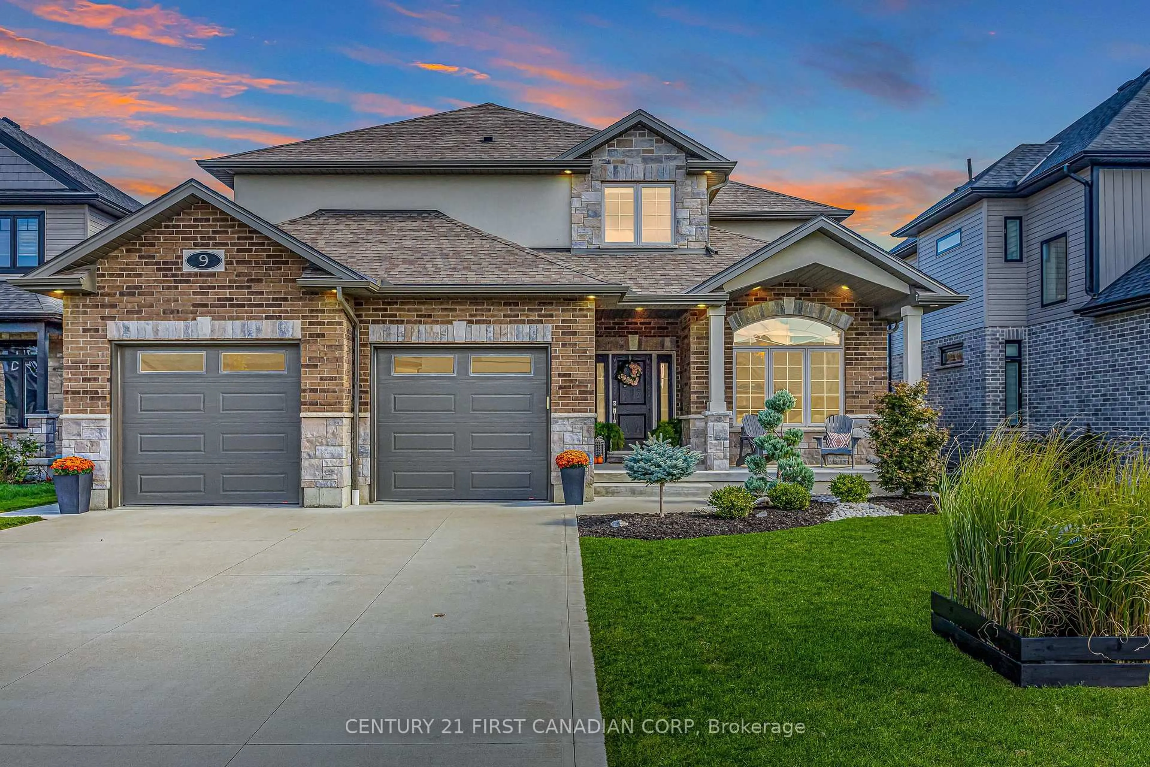 Home with brick exterior material, street for 9 Beaty Lane, Zorra Ontario N0M 2M0