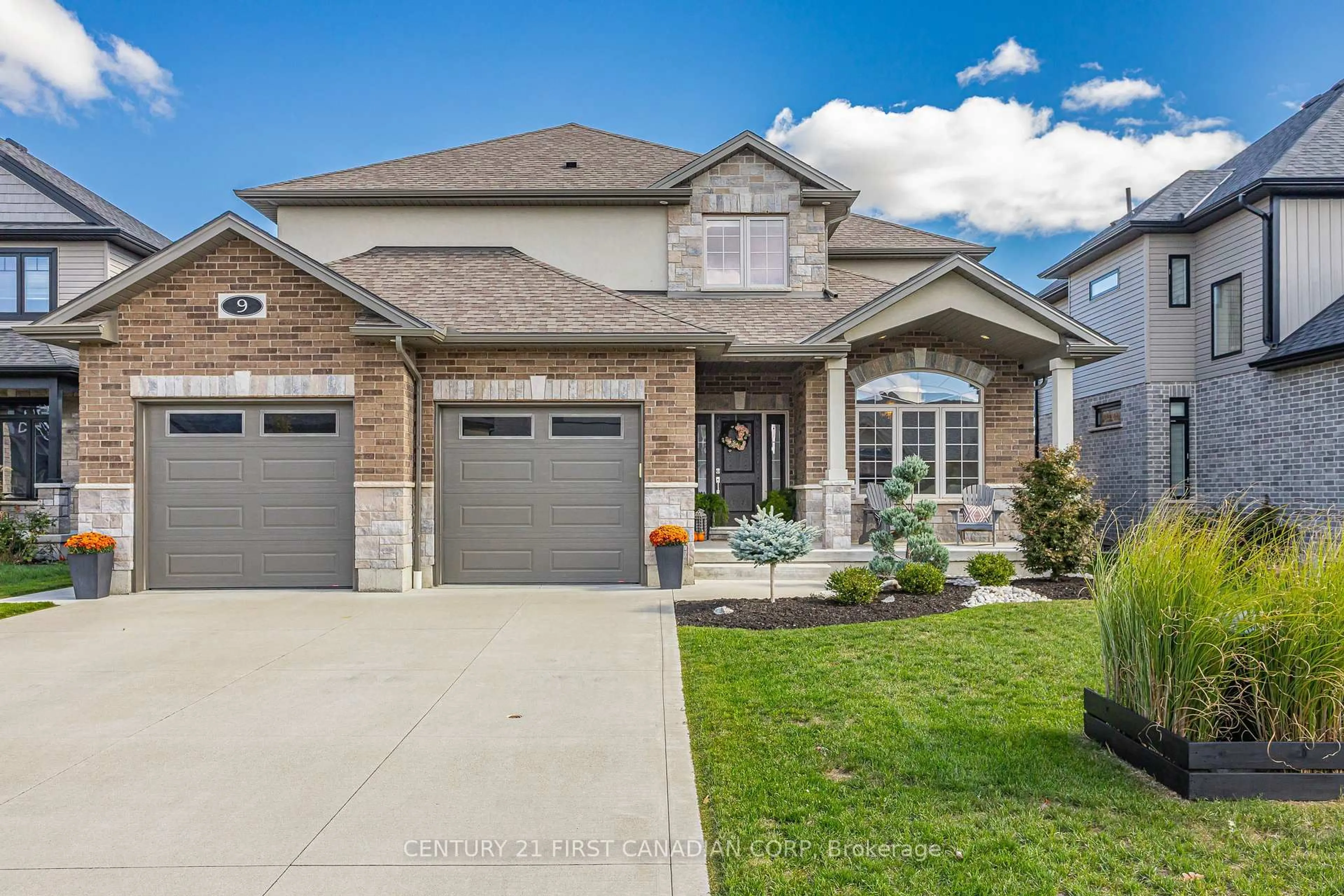 Home with brick exterior material, street for 9 Beaty Lane, Zorra Ontario N0M 2M0