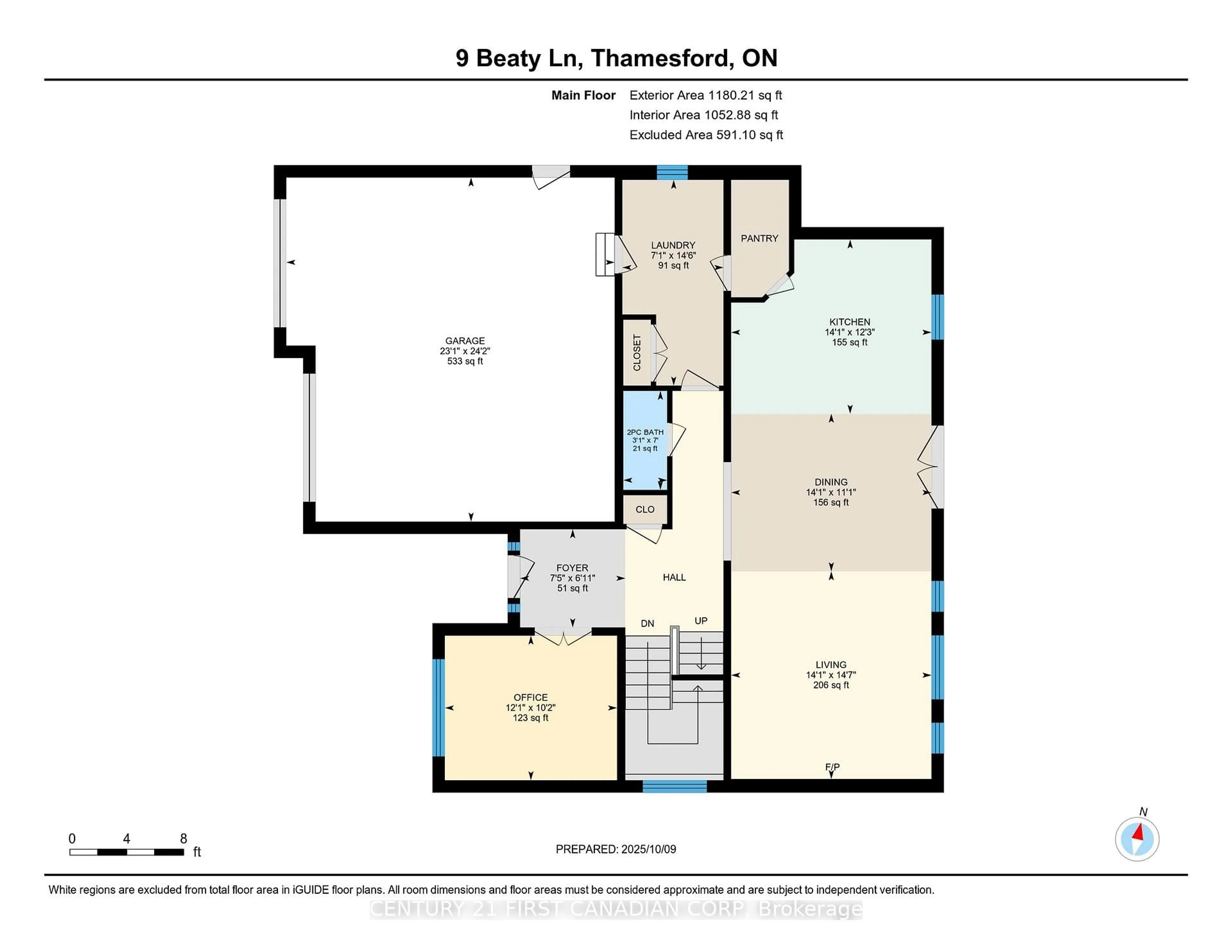 Floor plan for 9 Beaty Lane, Zorra Ontario N0M 2M0