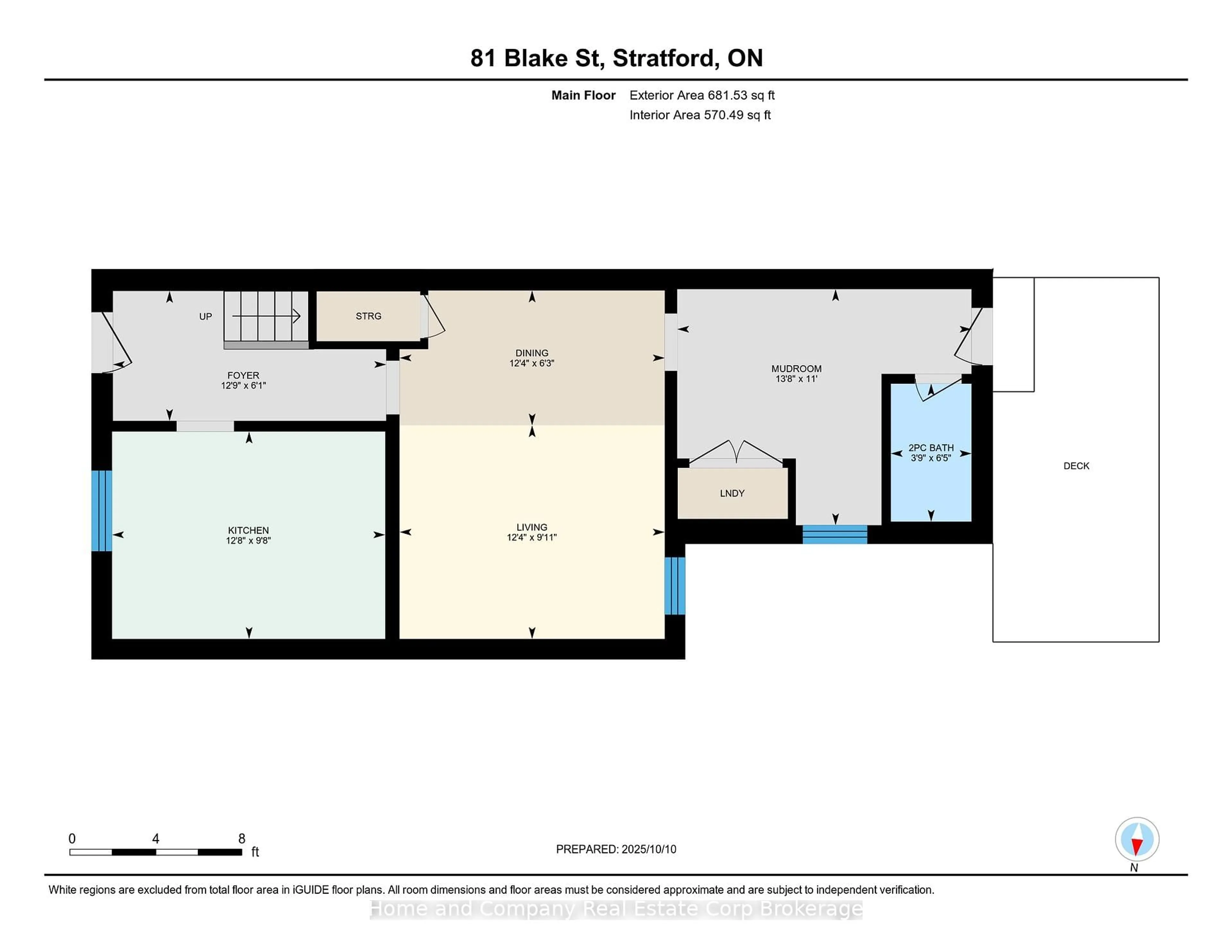 Floor plan for 81 Blake St, Stratford Ontario N5A 2C5