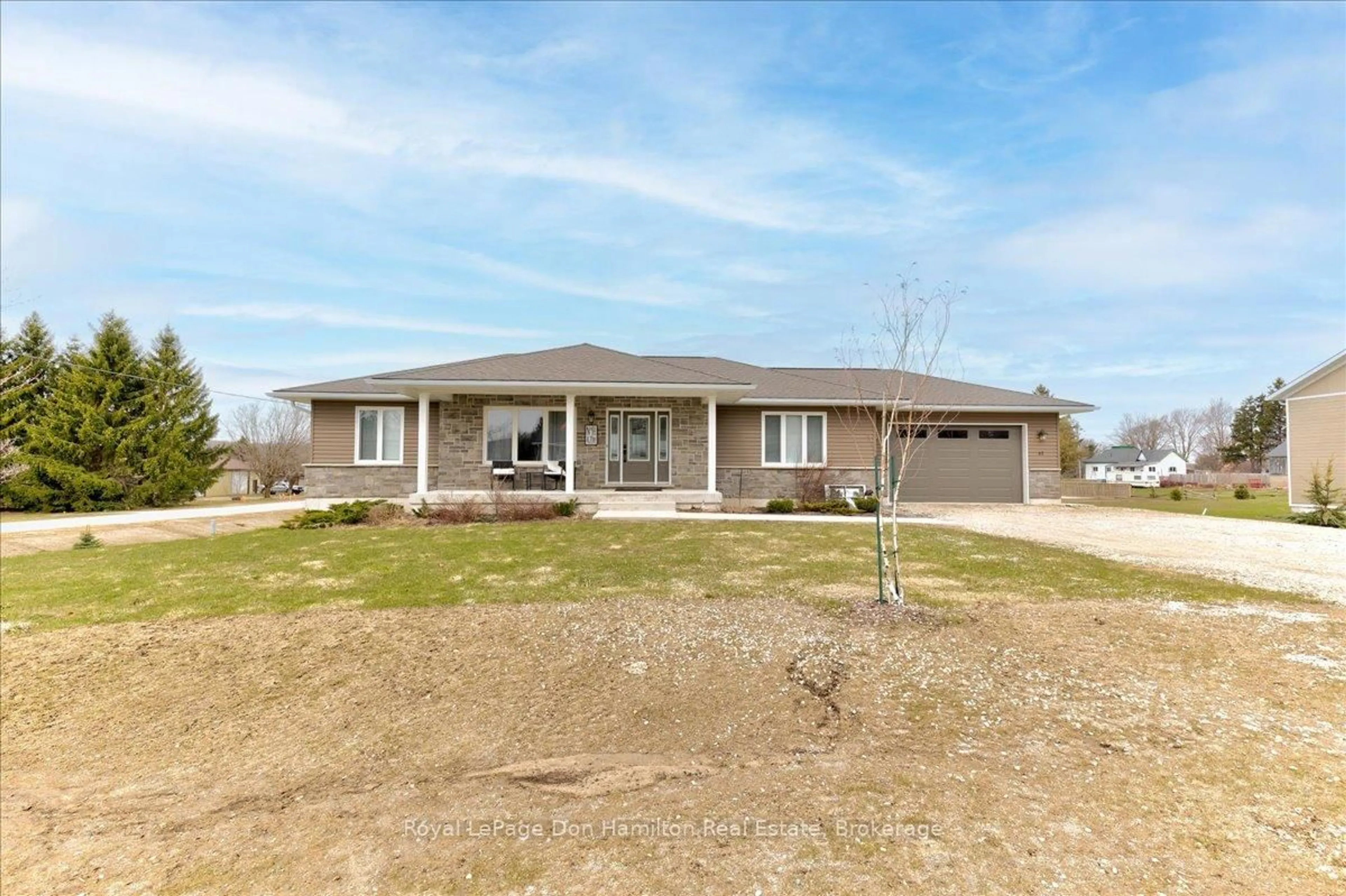 A pic from outside/outdoor area/front of a property/back of a property/a pic from drone, street for 42 John St, Morris Turnberry Ontario N0G 1E0