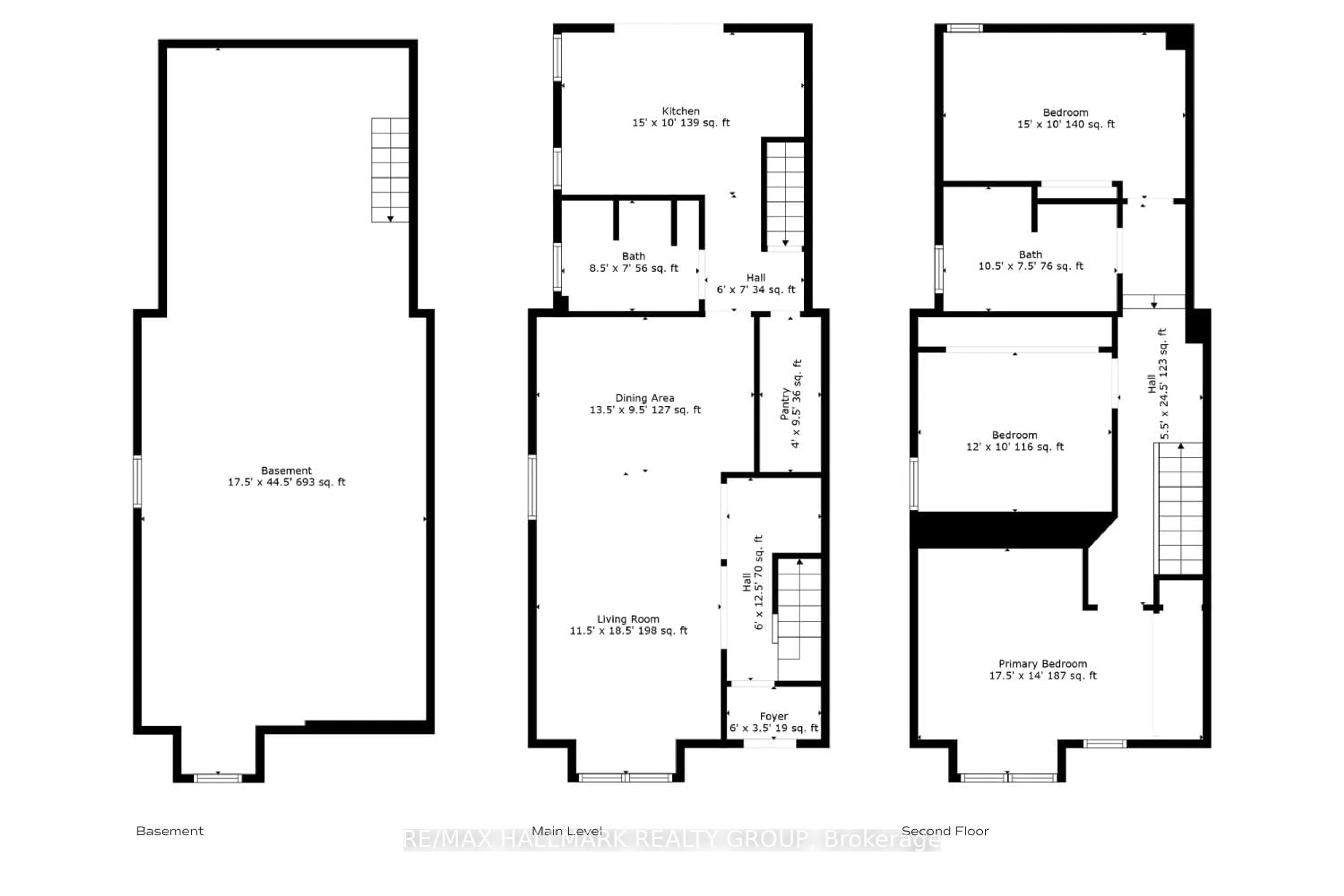 Floor plan for 185 Pretoria Ave, Ottawa Ontario K1S 1X1