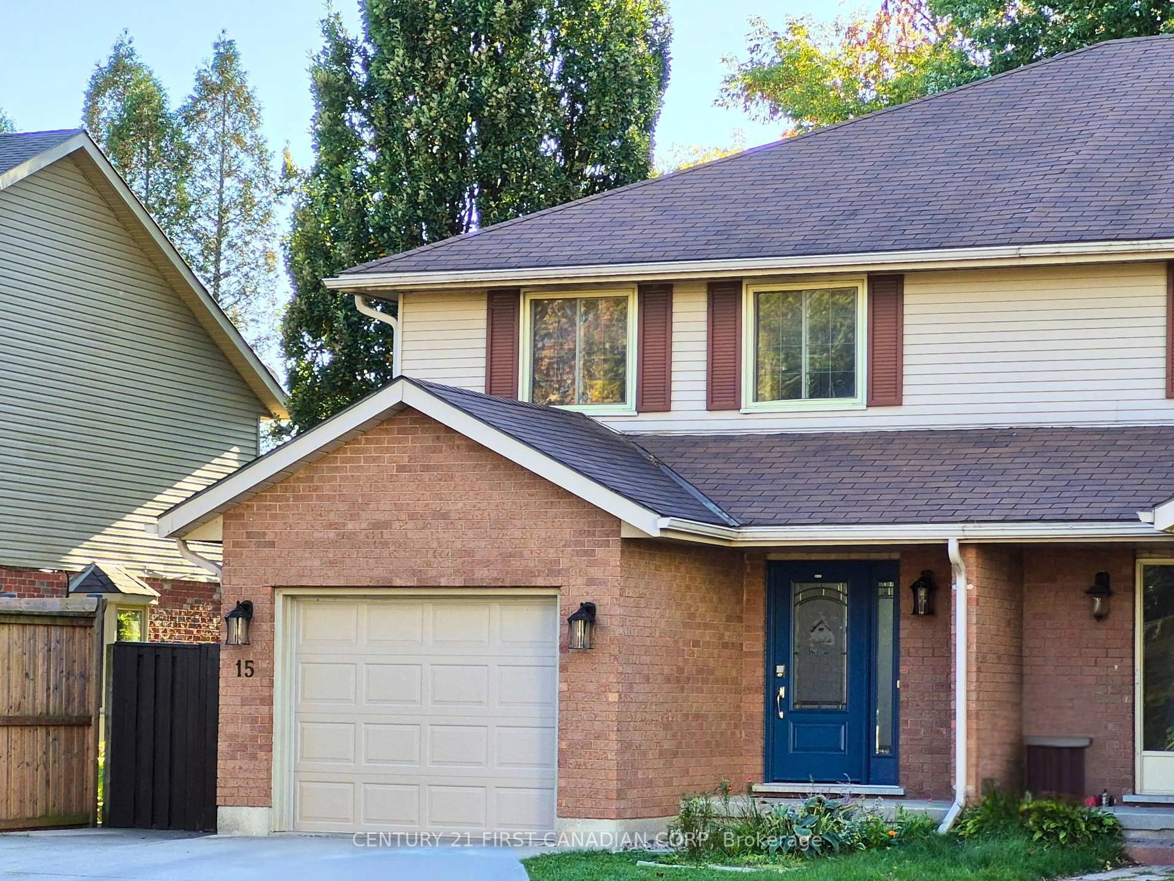 Home with brick exterior material, street for 15 Mohican Dr, Woodstock Ontario N4T 1H4