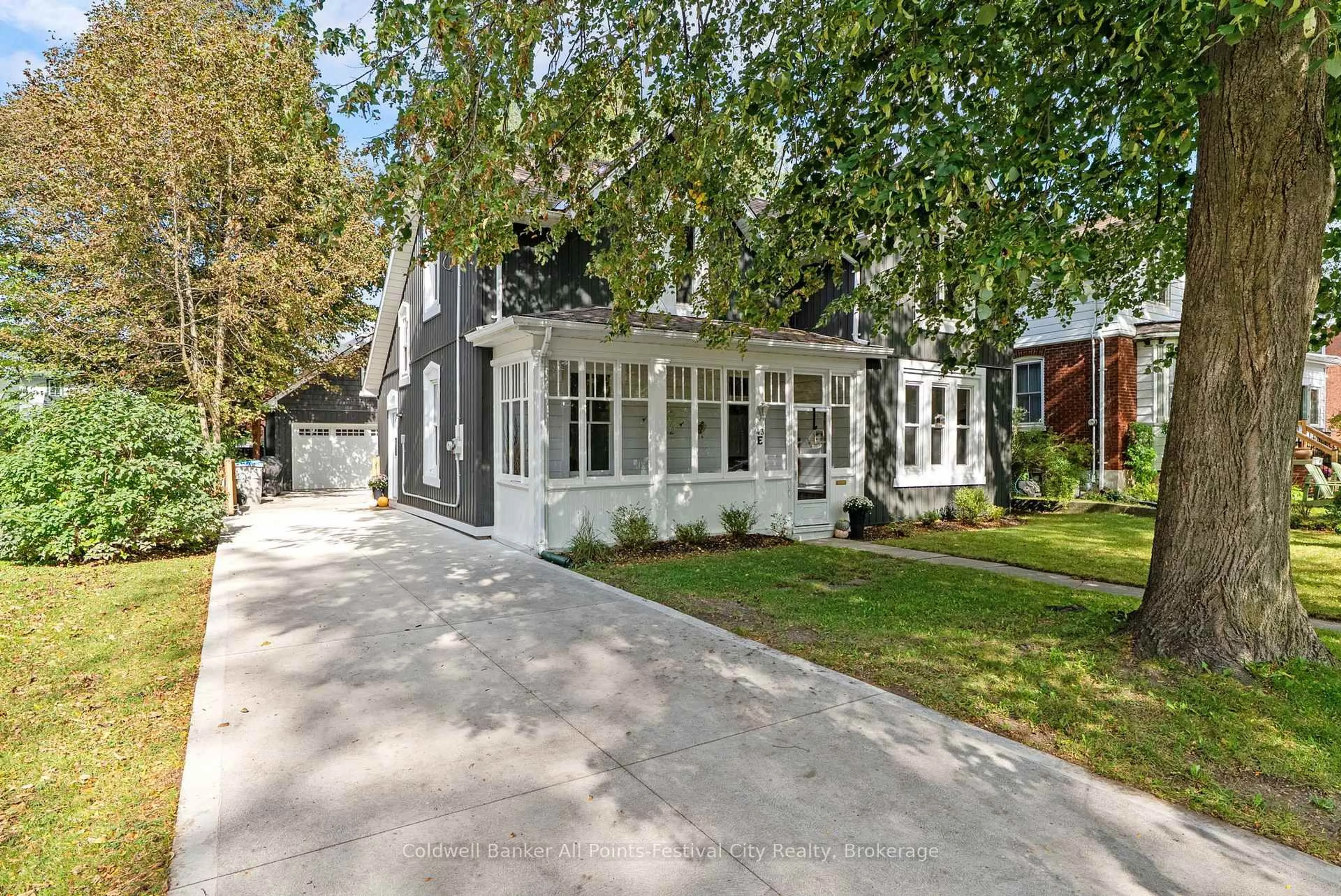 Home with vinyl exterior material, street for 43 Bruce St, Goderich Ontario N7A 1S7
