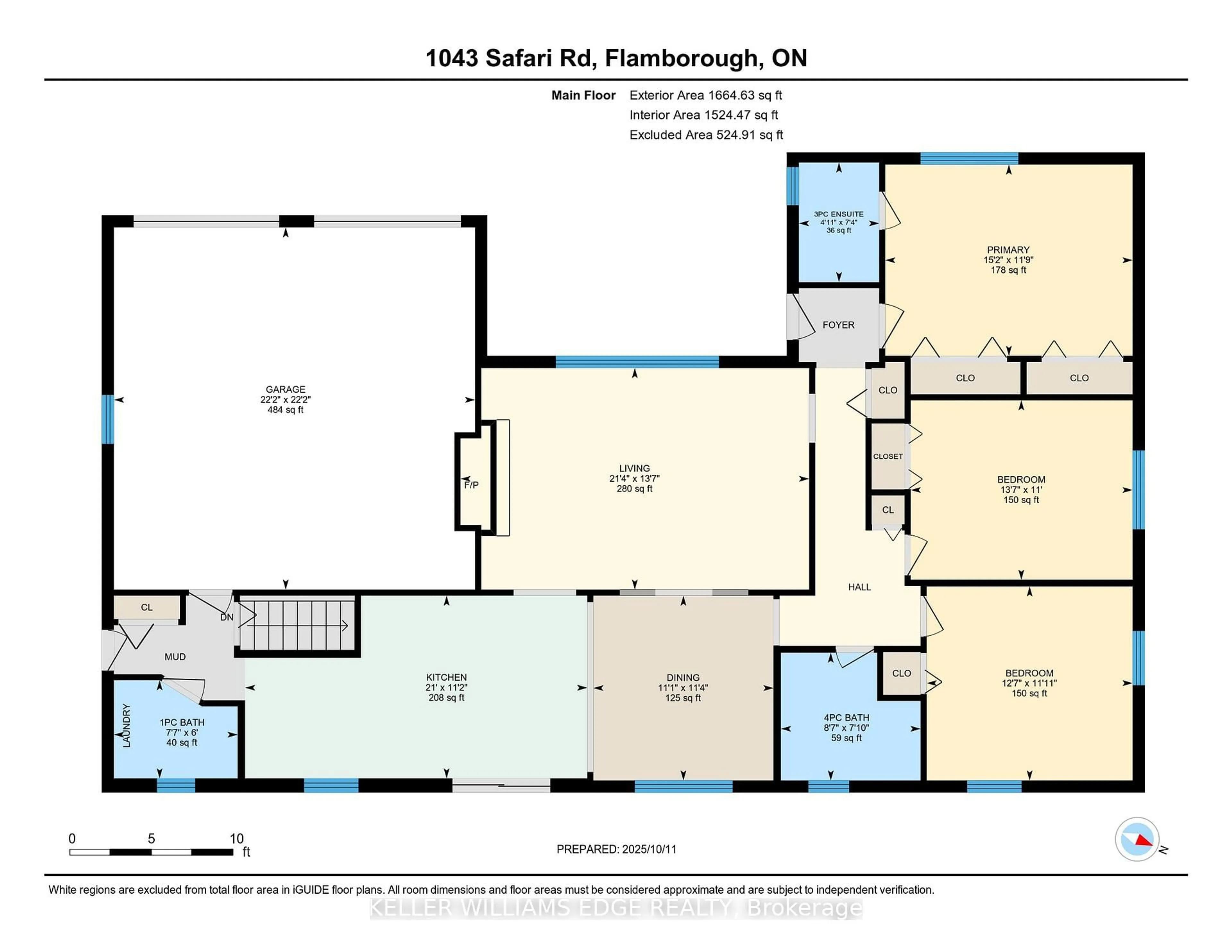 Floor plan for 1043 Safari Rd, Hamilton Ontario L0R 1V0