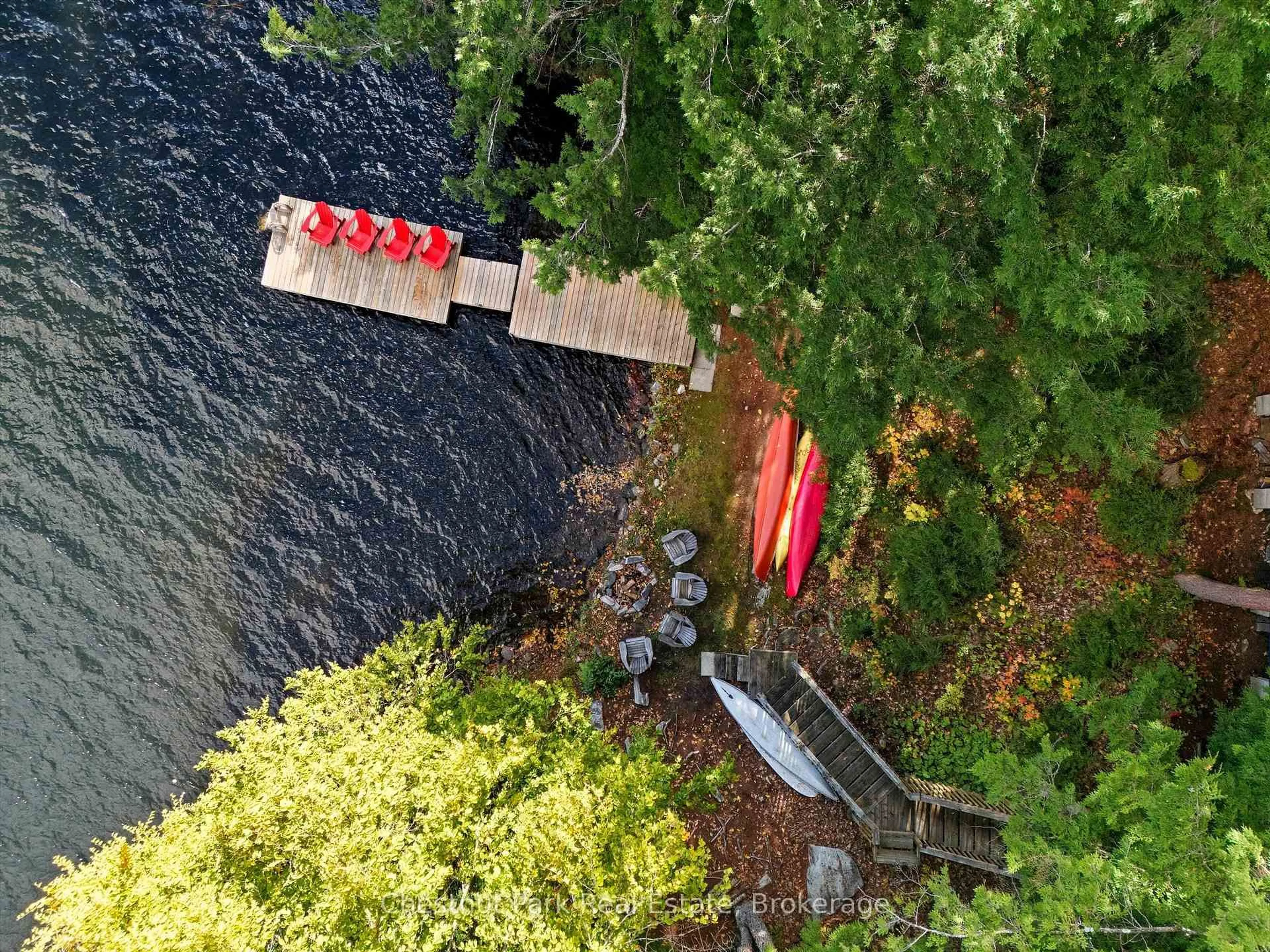 A pic from outside/outdoor area/front of a property/back of a property/a pic from drone, water/lake/river/ocean view for 1158 Cranberry Rd #11, Muskoka Lakes Ontario P0C 1A0