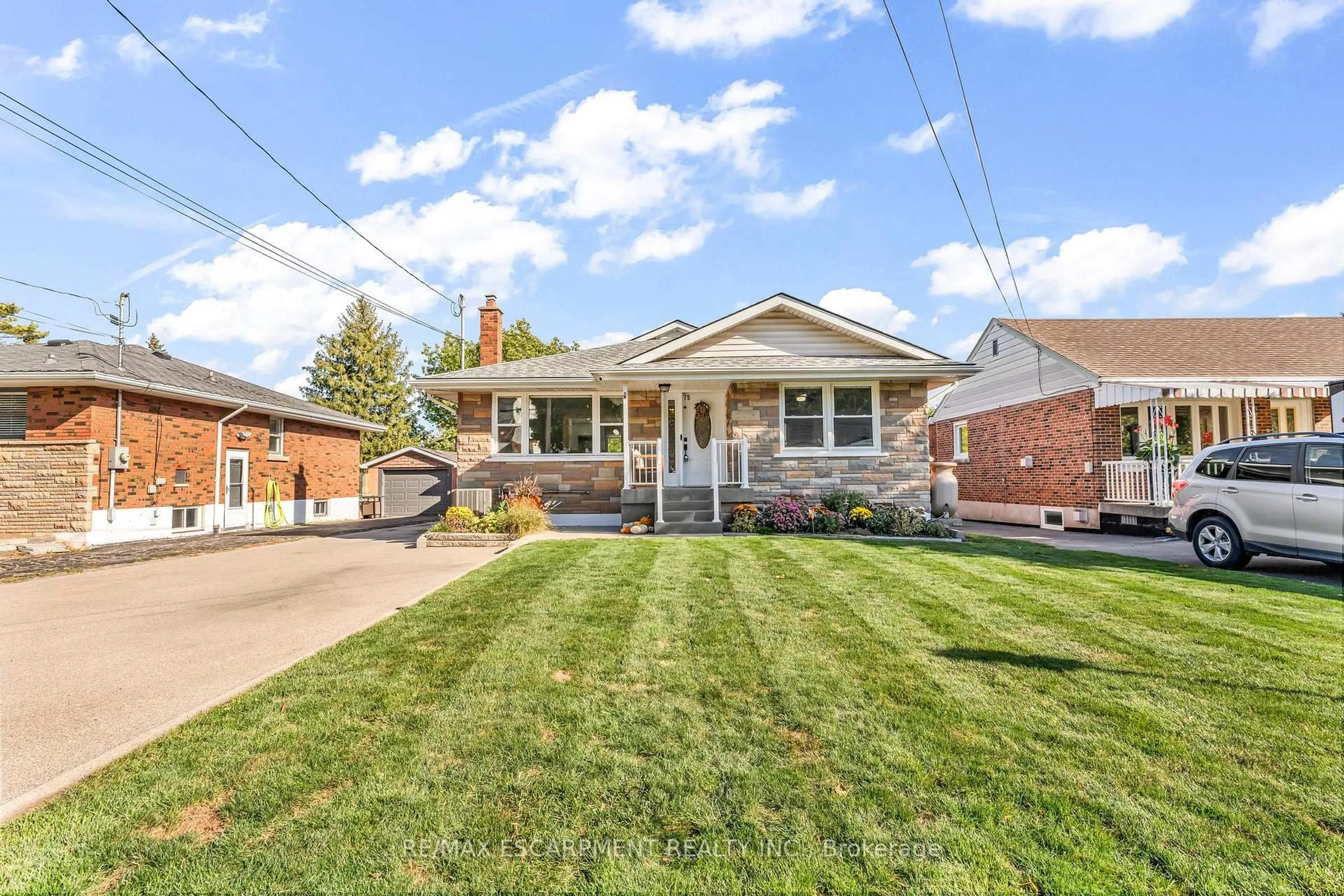 Home with brick exterior material, street for 75 Cloverdale Ave, Hamilton Ontario L8K 4M2