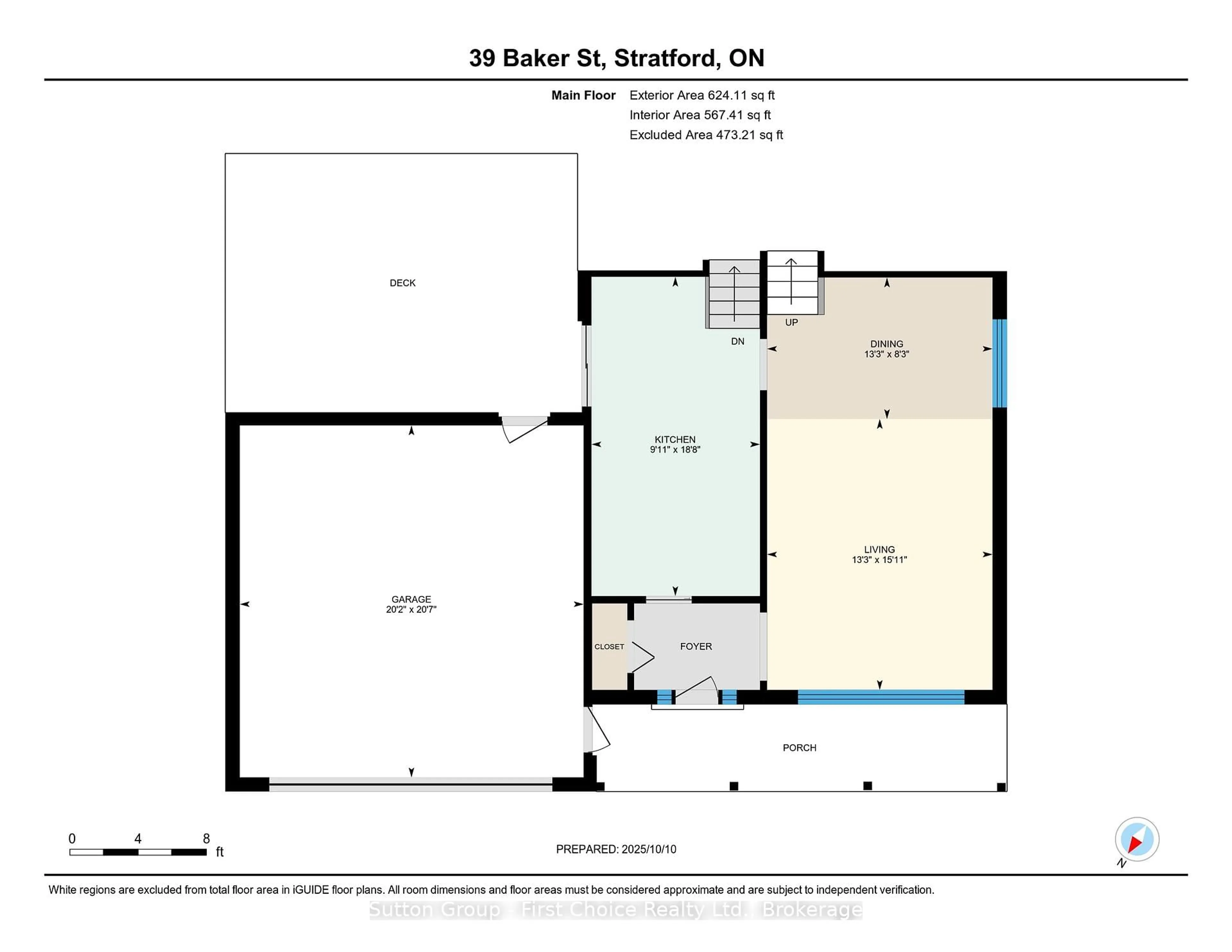 Floor plan for 39 Baker St, Stratford Ontario N5A 7A2