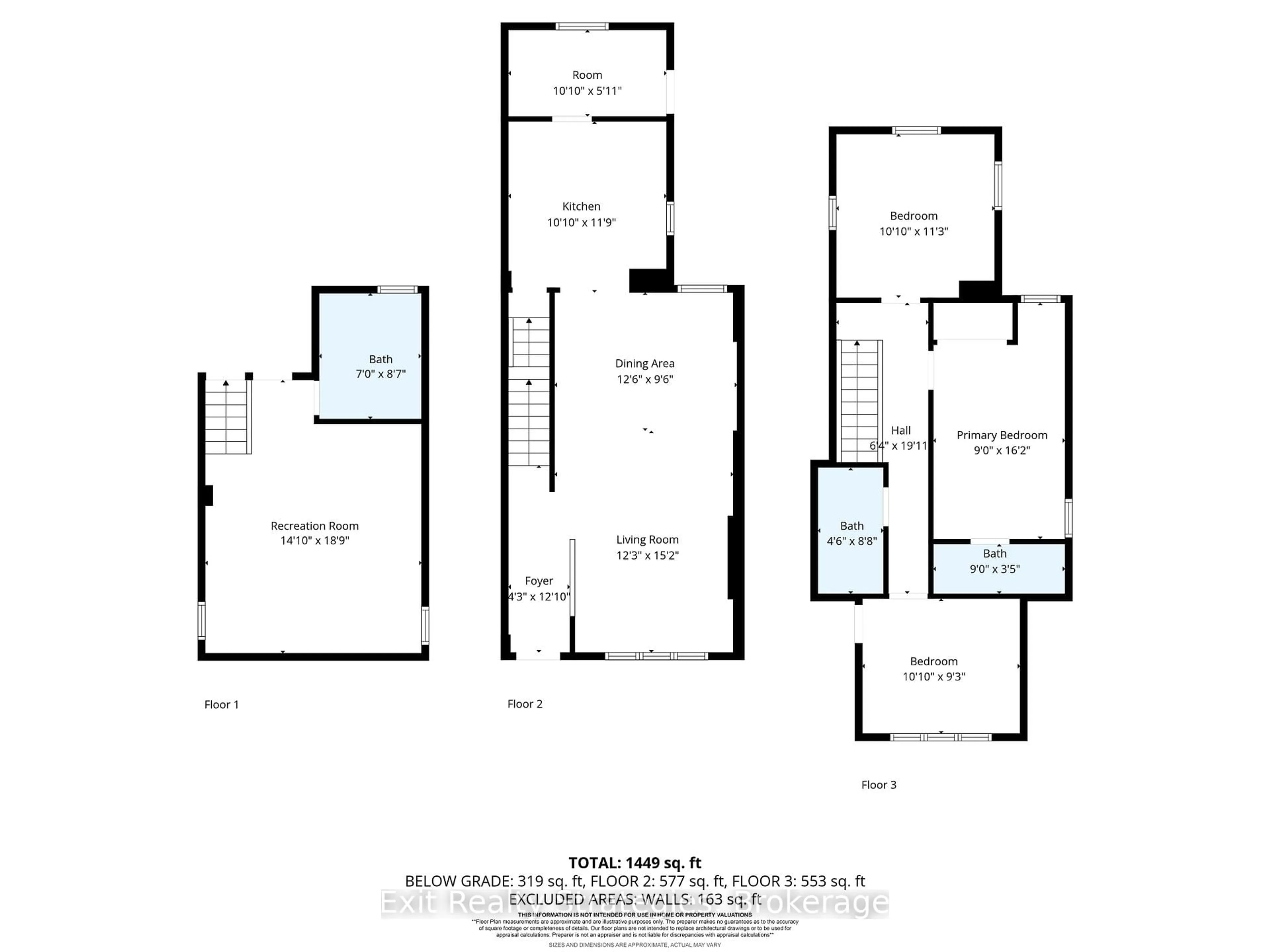 Floor plan for 105 Rothsay Ave, Hamilton Ontario L8M 3G3