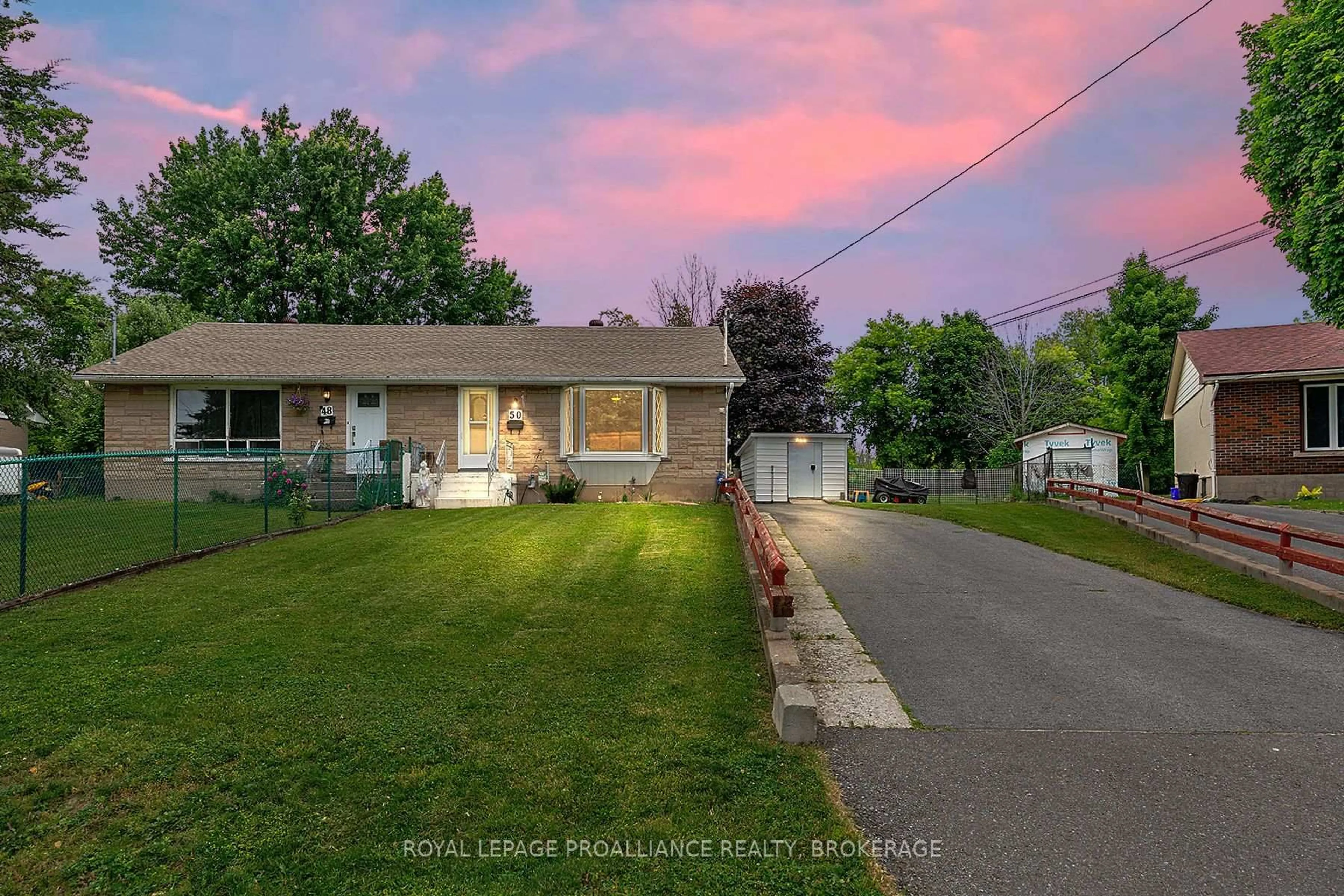 A pic from outside/outdoor area/front of a property/back of a property/a pic from drone, street for 50 Morden Cres, Loyalist Ontario K7N 1K2