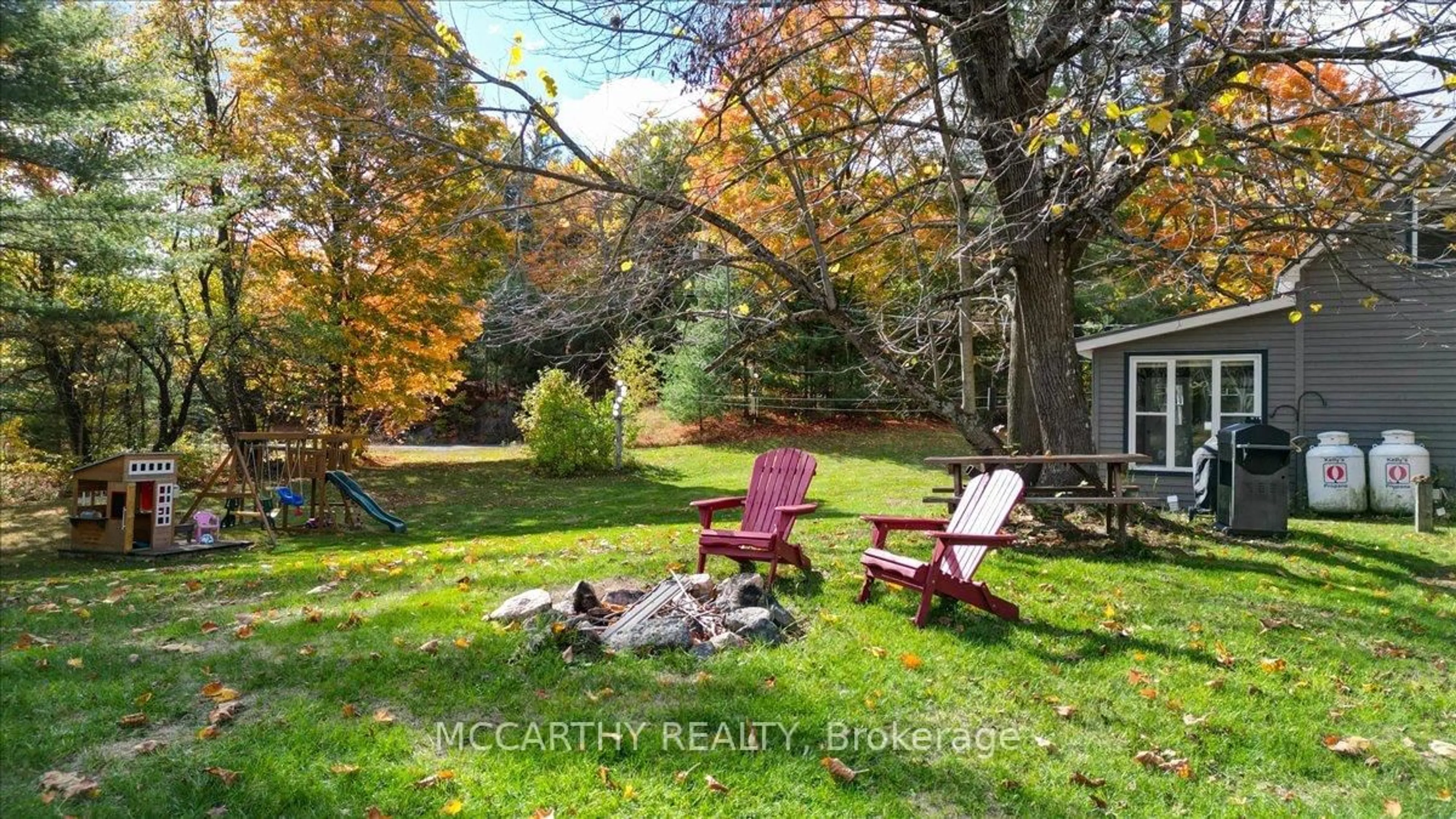 Patio, forest/trees view for 3649 County 504 Rd, North Kawartha Ontario K0L 1A0