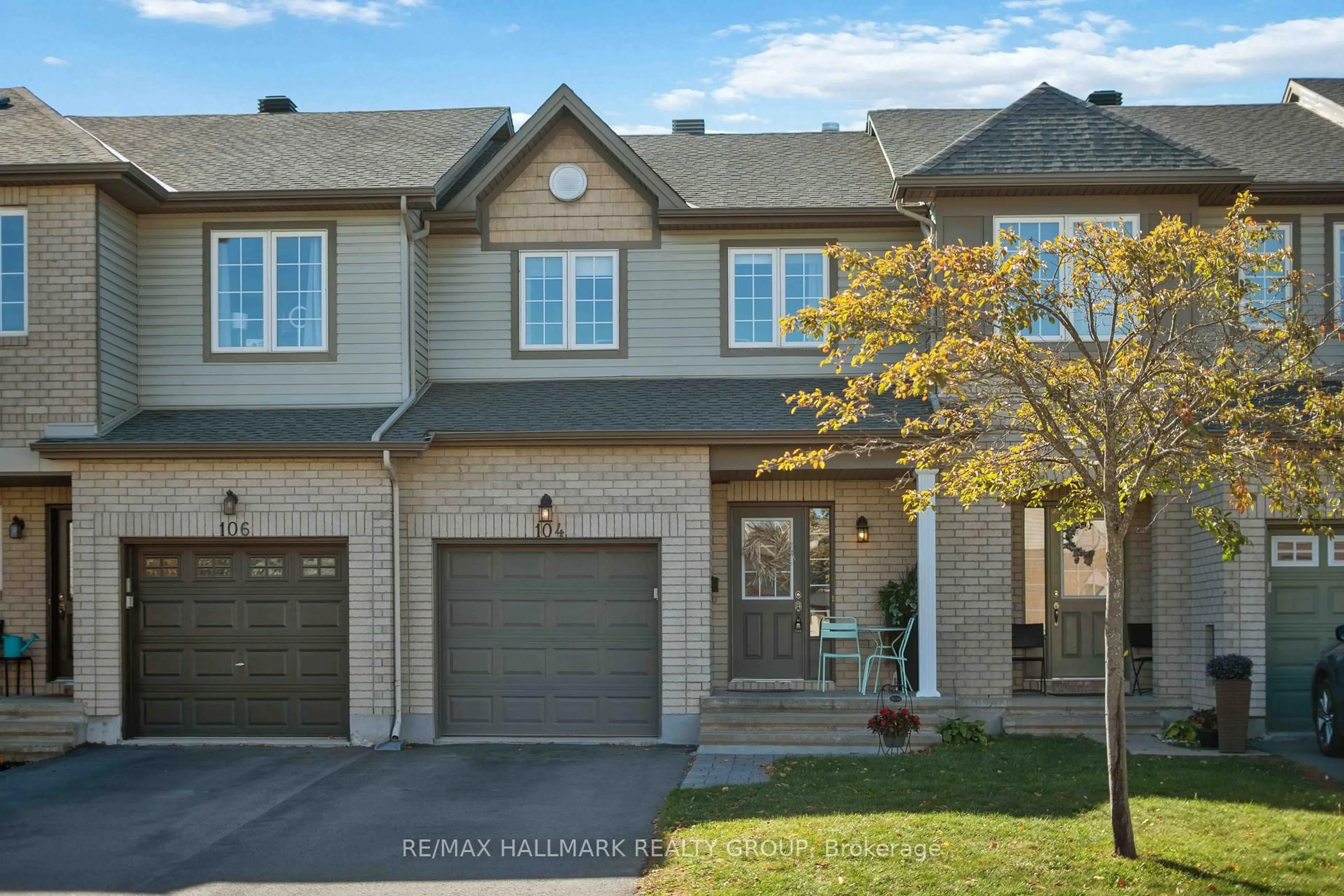 Home with brick exterior material, street for 104 Esterbrook Dr, Ottawa Ontario K1W 0A9