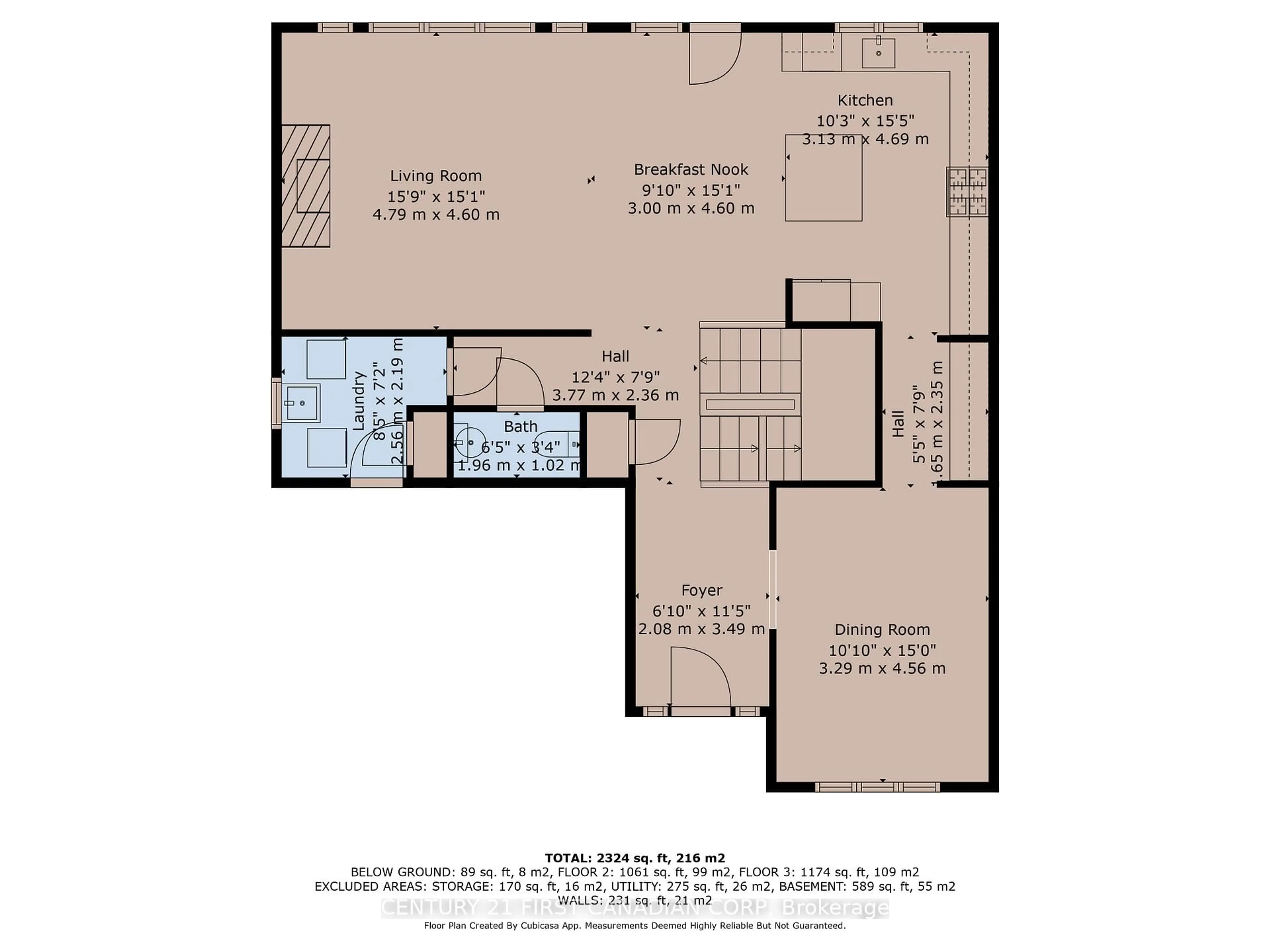 Floor plan for 1366 Thornley St, London South Ontario N6K 0B2