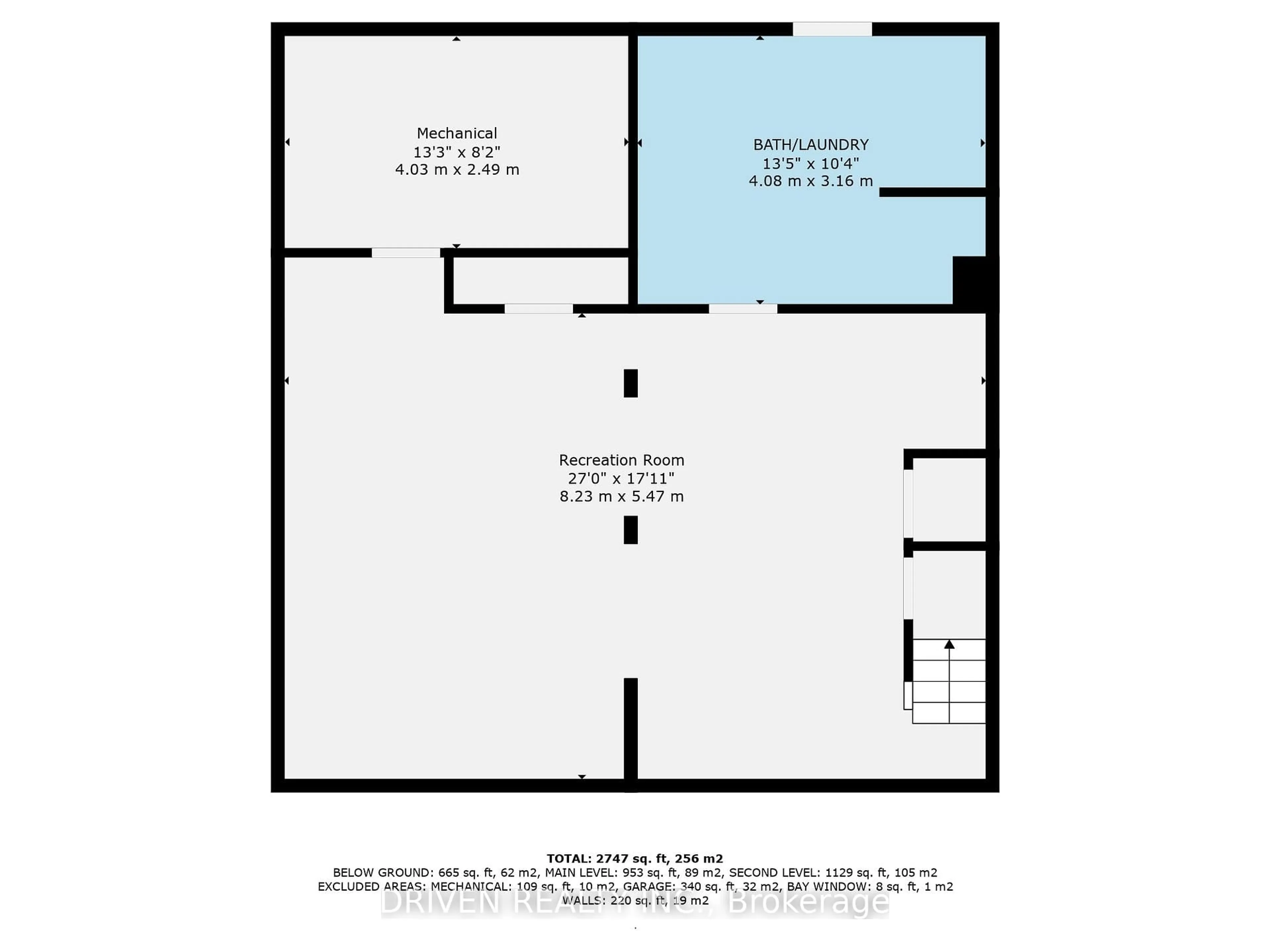 Floor plan for 876 Pinecrest Rd, Ottawa Ontario K2B 6B2