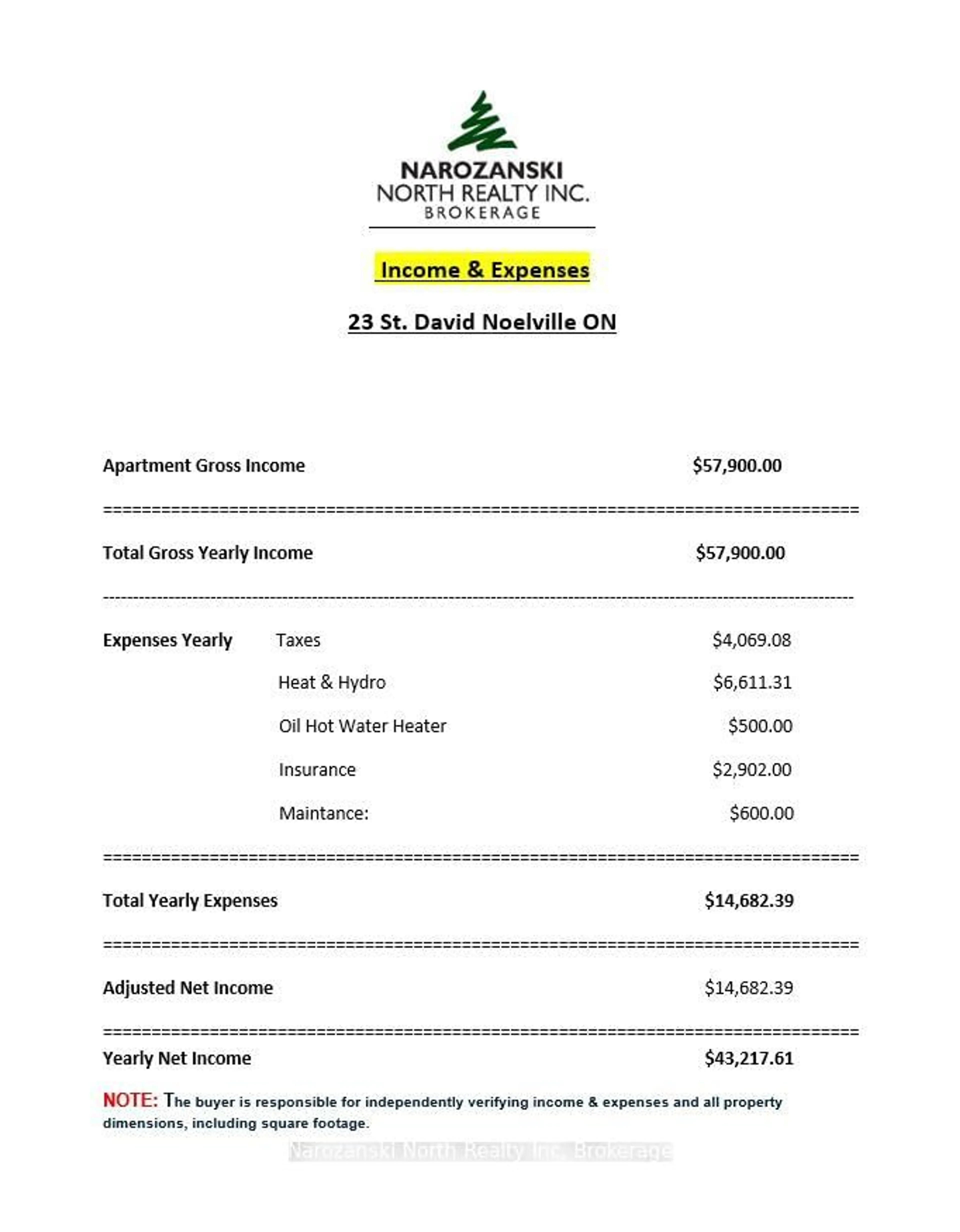 Floor plan for 23 St. David St, French River Ontario P0M 2N0