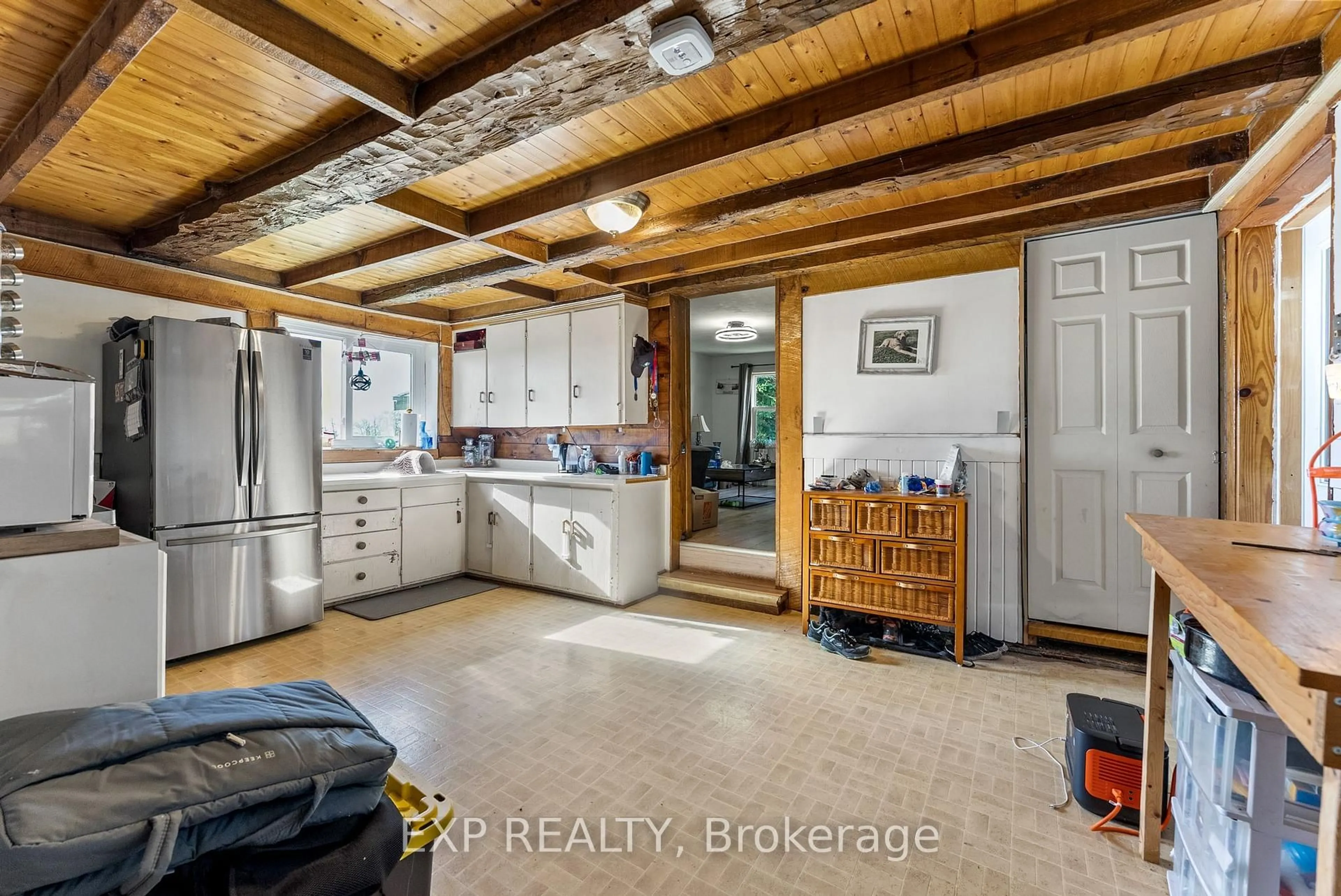 Open concept kitchen, ceramic/tile floor for 225 Joyce Rd, Stone Mills Ontario K0K 2Z0