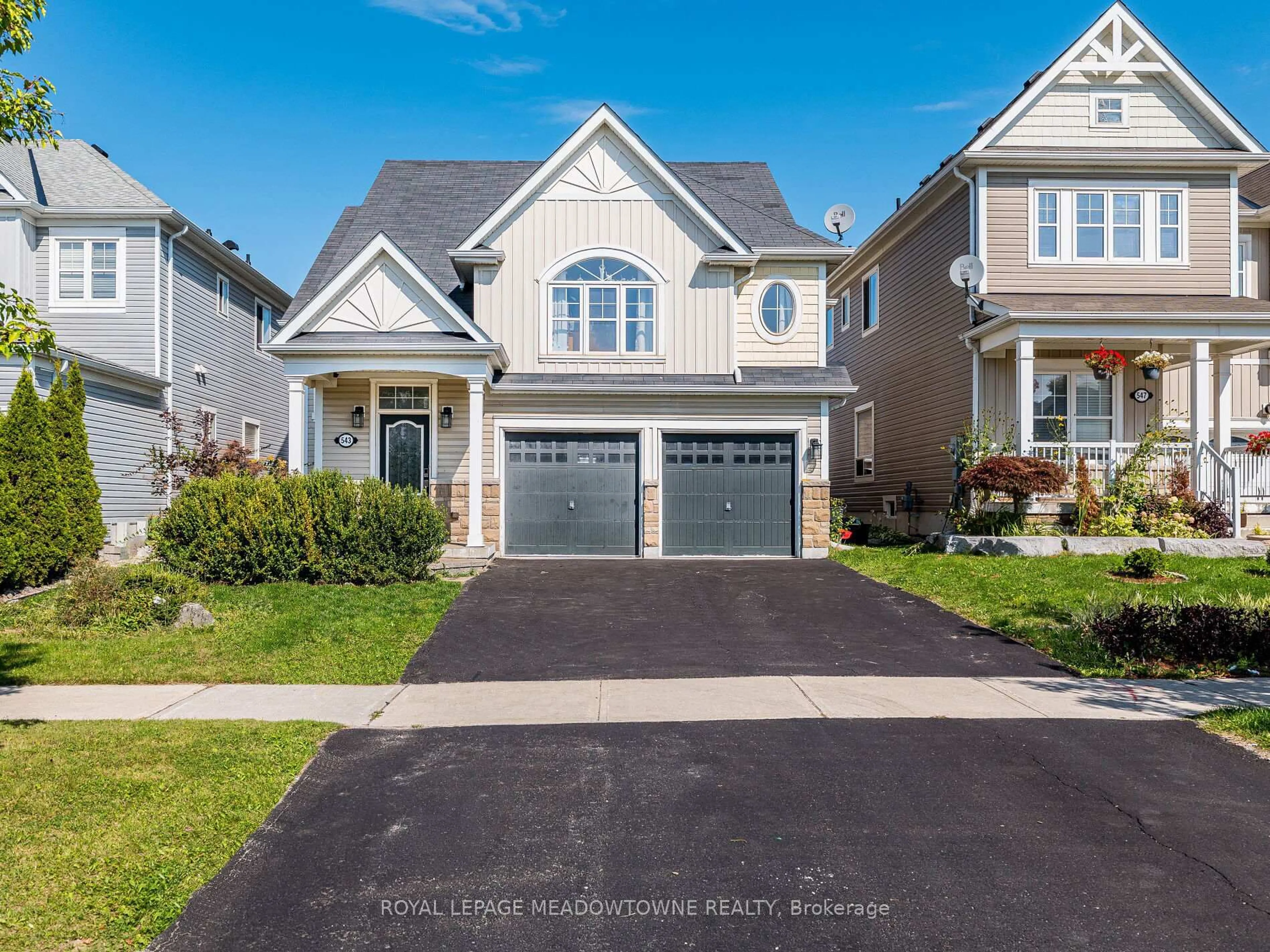 Home with vinyl exterior material, street for 543 Wansbrough Way, Shelburne Ontario L9V 2S6