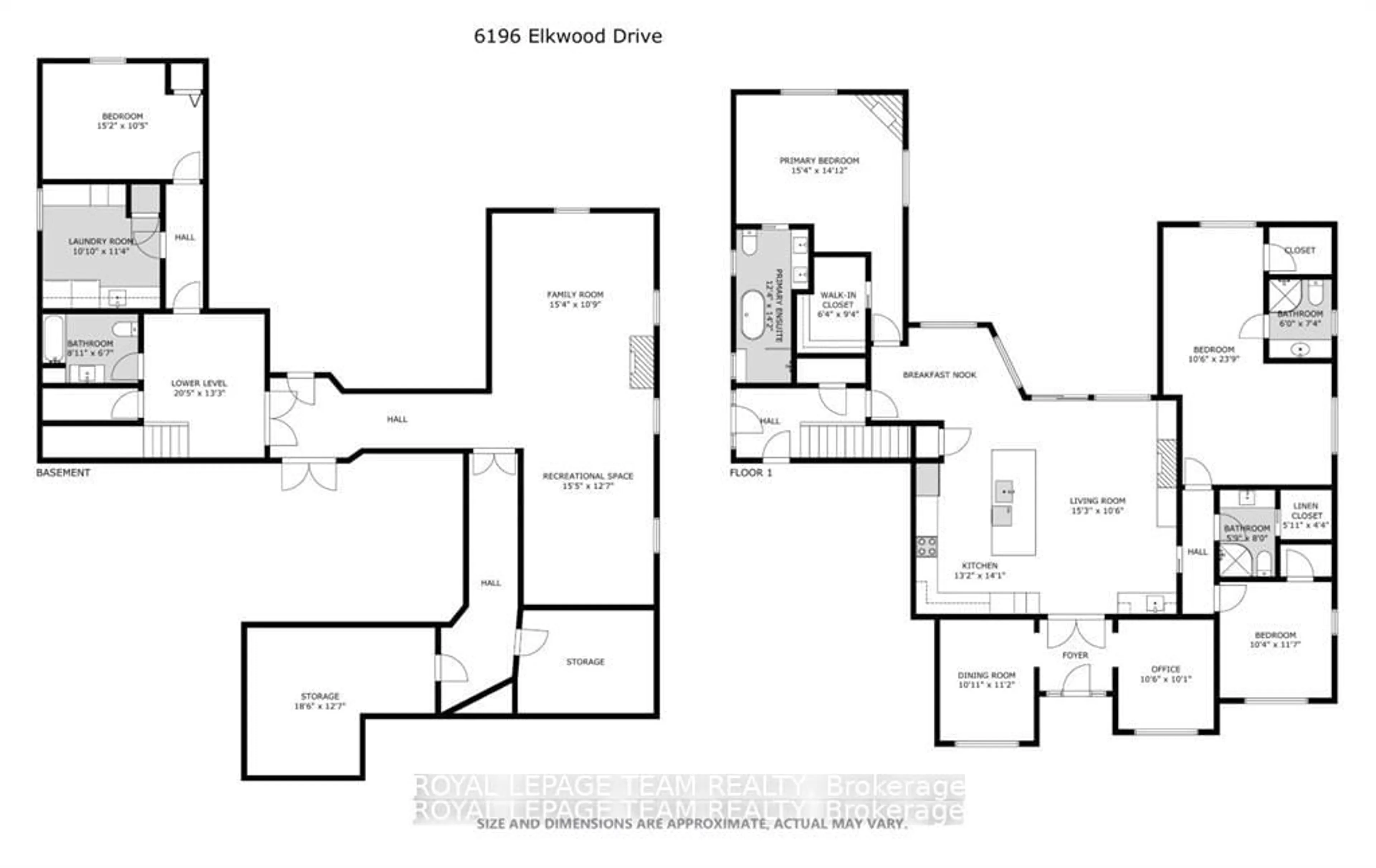 Floor plan for 6196 Elkwood Dr, Ottawa Ontario K4P 1M9