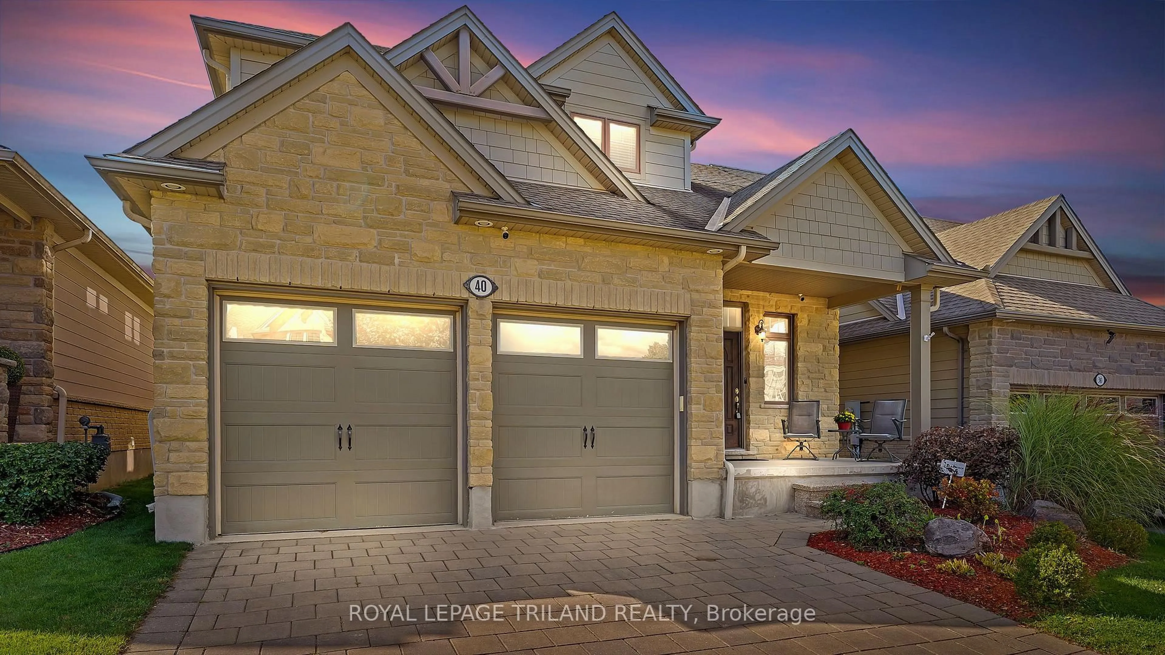 Home with brick exterior material, street for 1630 Shore Rd #40, London South Ontario N6K 5B9