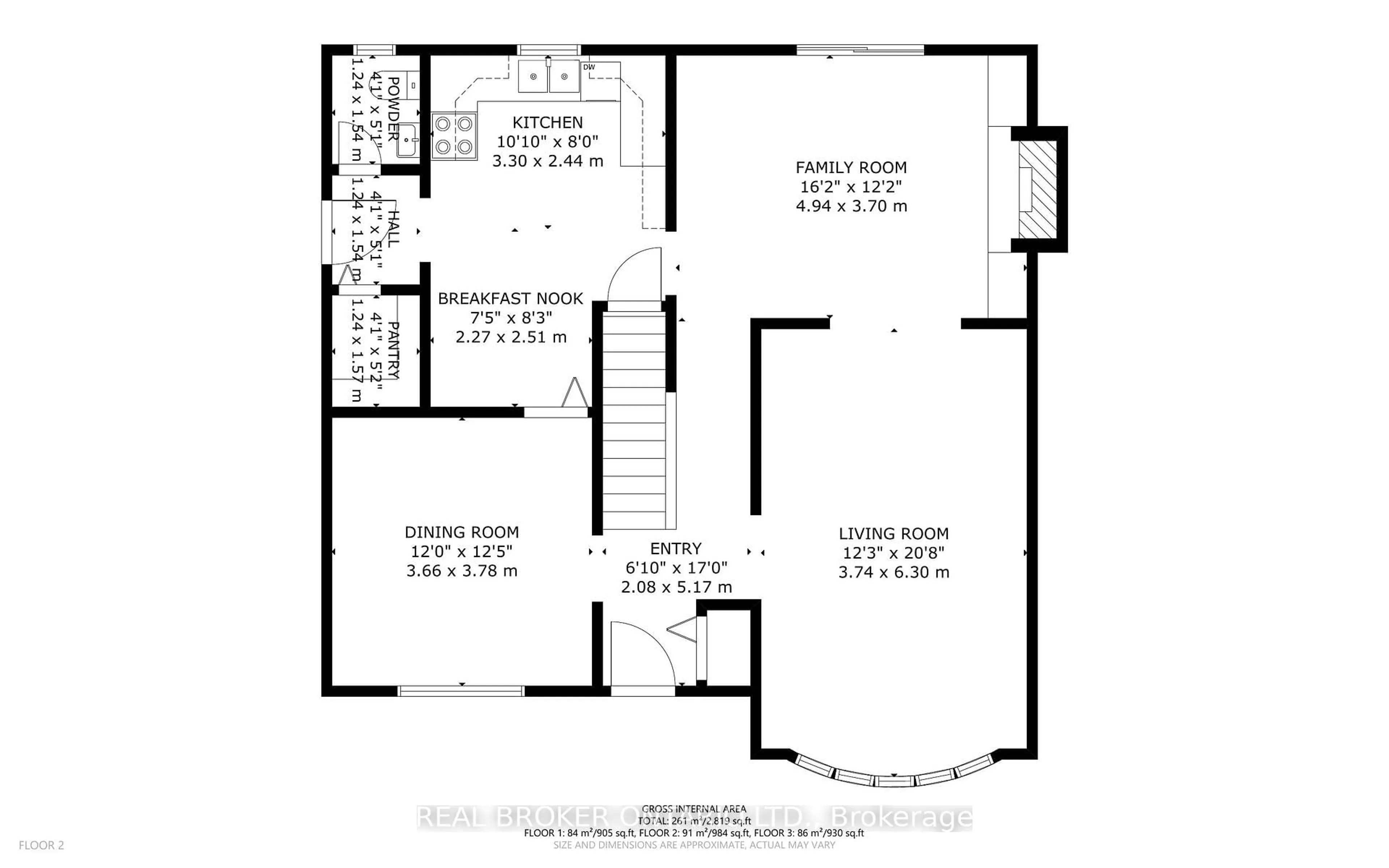 Floor plan for 60 Westpark Dr, Ottawa Ontario K1B 3E5
