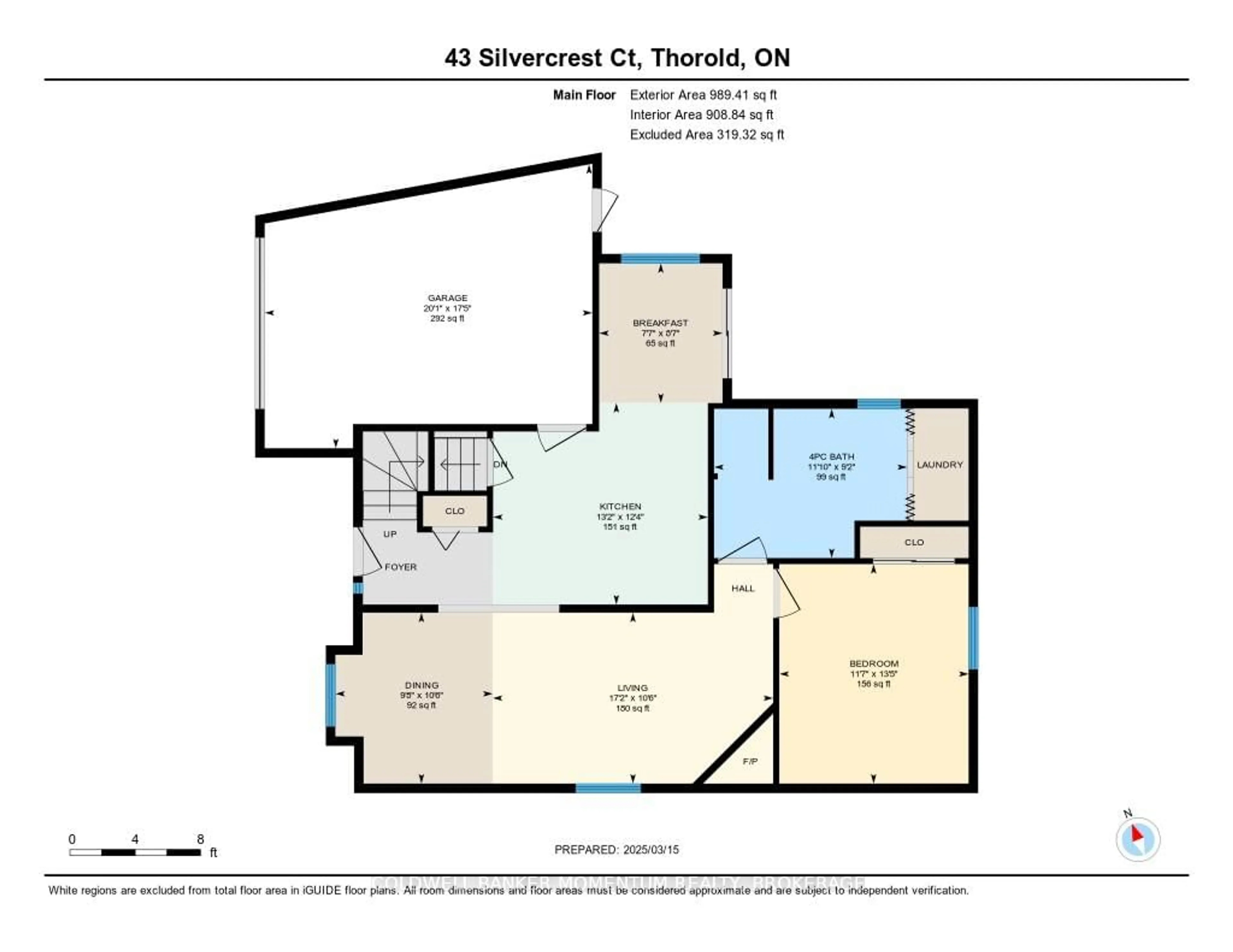 Floor plan for 43 Silvercrest Crt, Thorold Ontario L2V 5B4