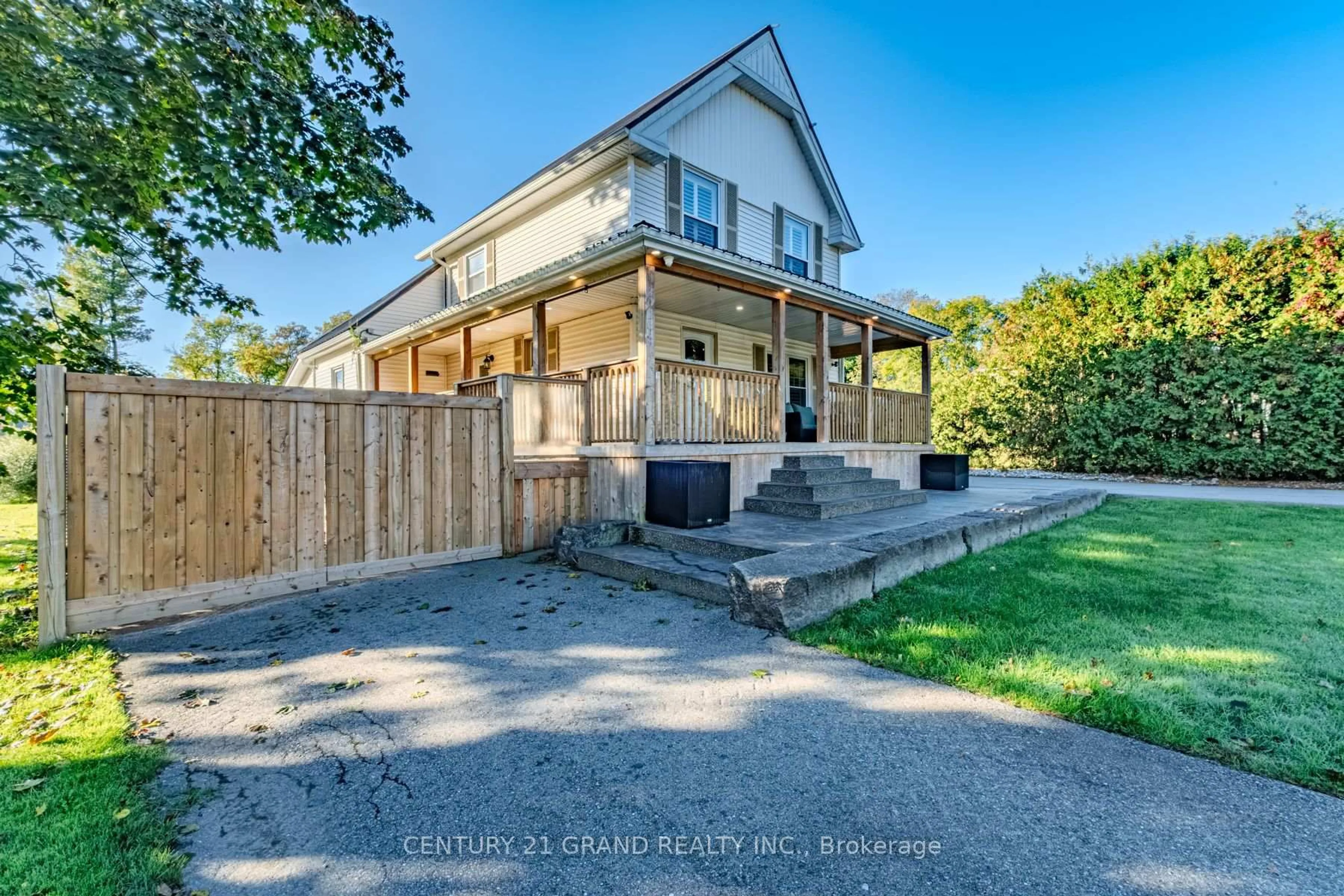 A pic from outside/outdoor area/front of a property/back of a property/a pic from drone, street for 233 Oakland Rd, Brant Ontario N0E 1R0