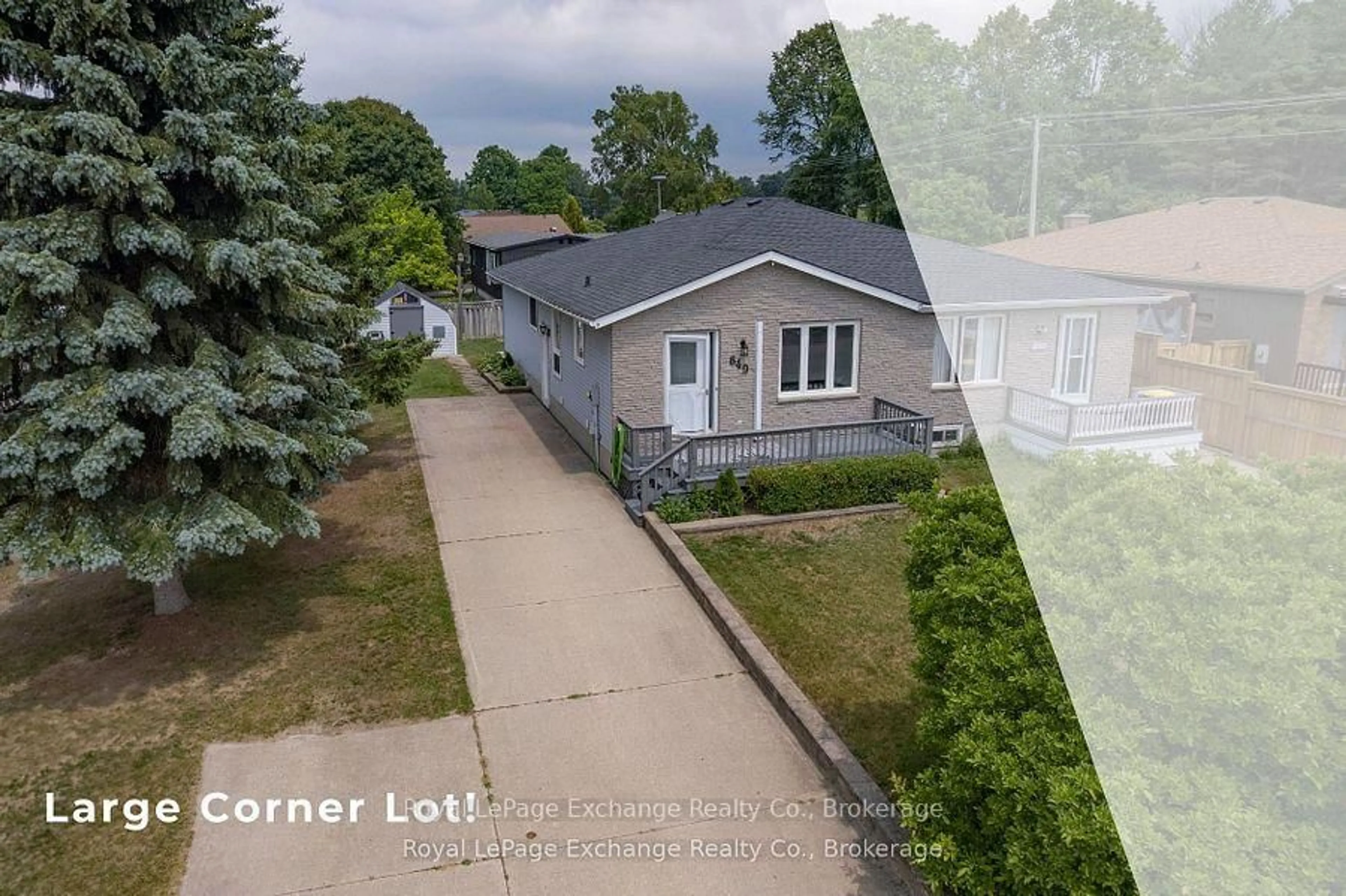 A pic from outside/outdoor area/front of a property/back of a property/a pic from drone, street for 649 LLOYD St, Saugeen Shores Ontario N0H 2C1